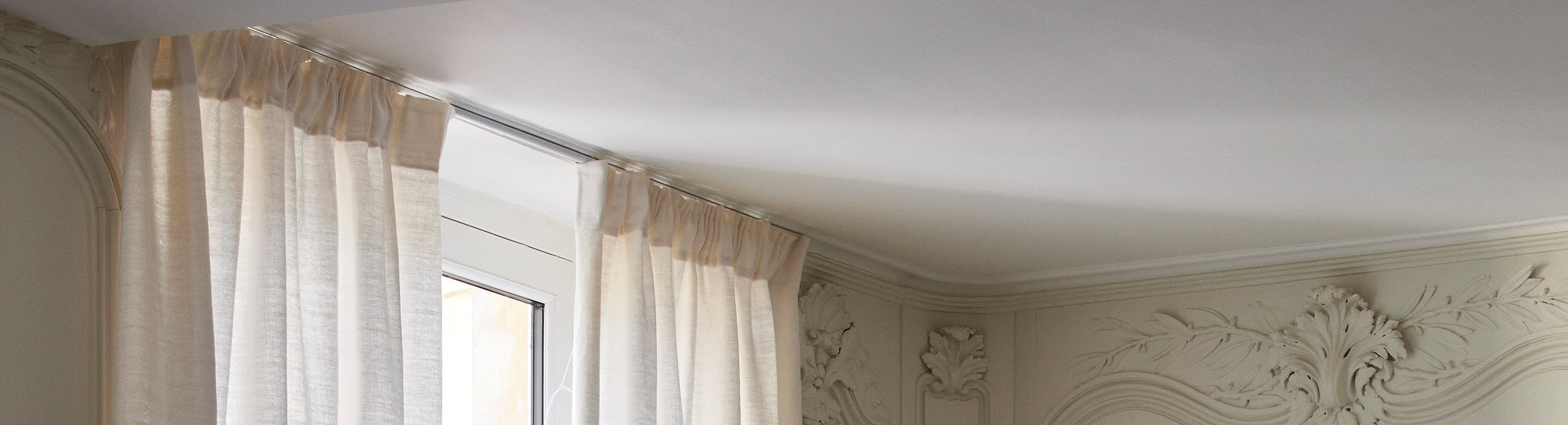 Rideaux à galon fronceur