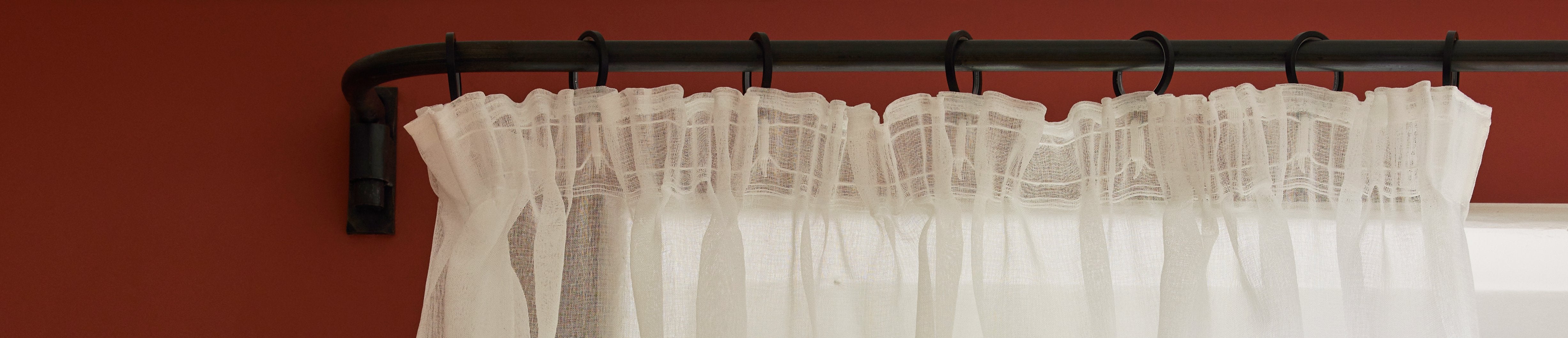 Voilages à galon fronceur