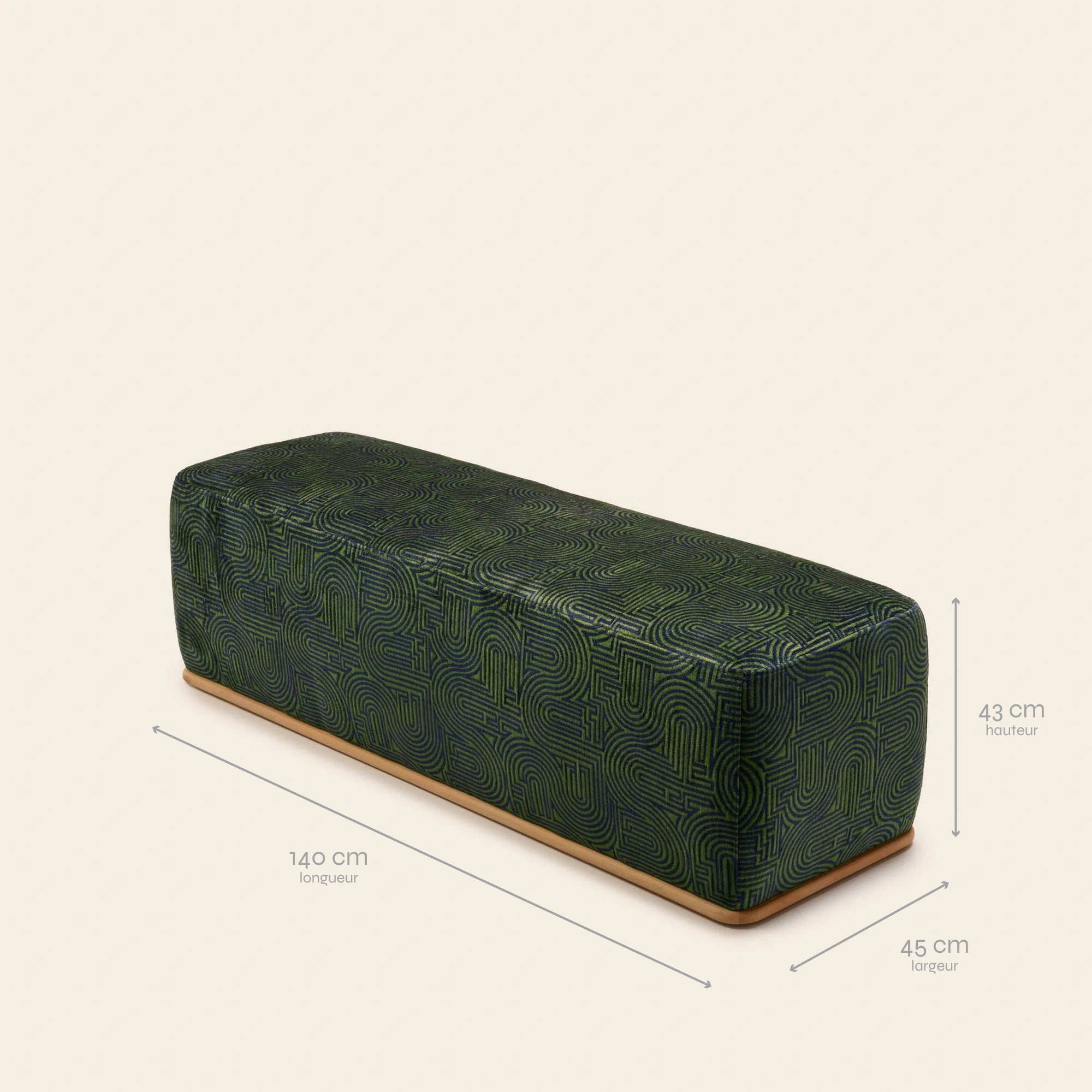 Panca ARNEL klark in blu notte e verde oliva