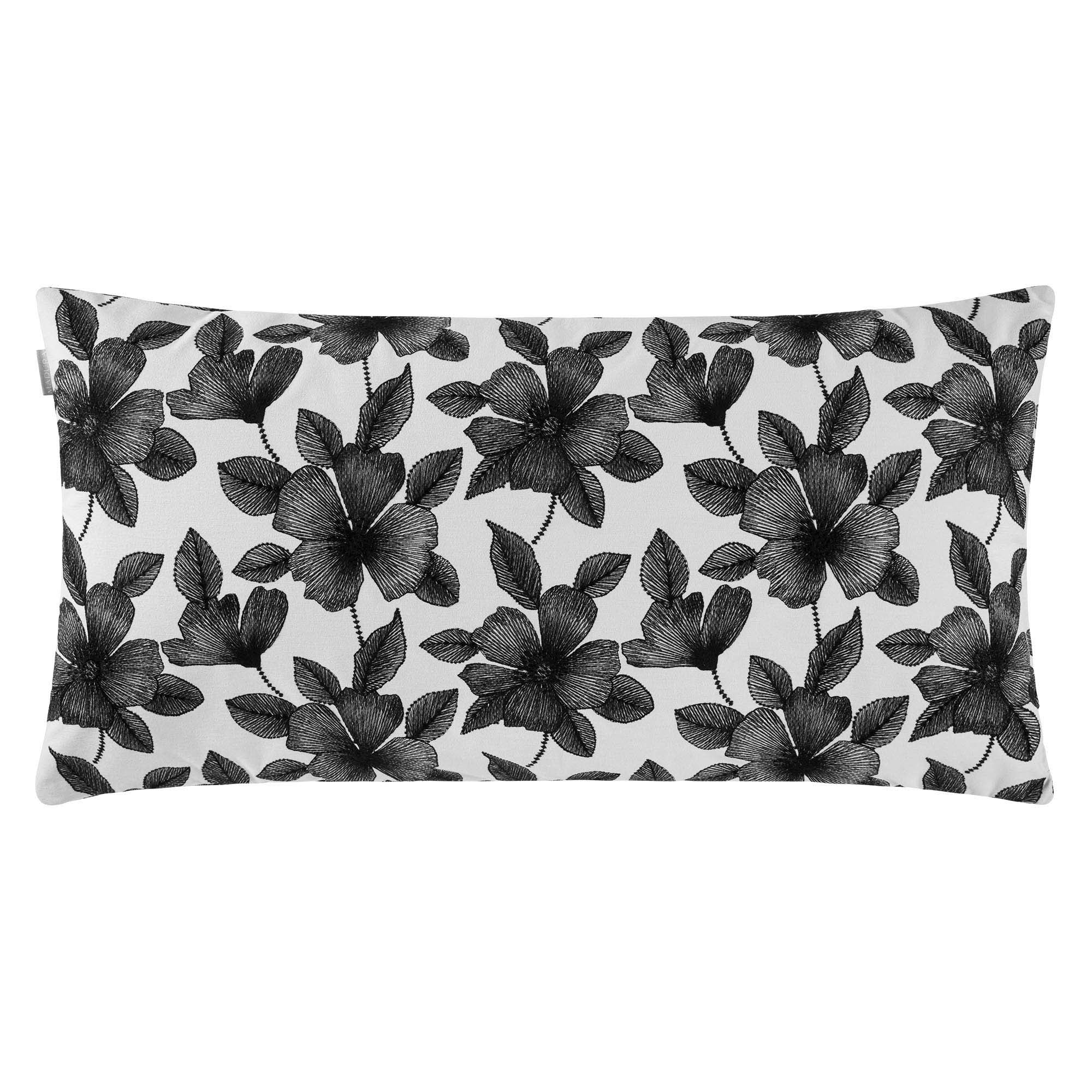 Housse de coussin ORNELLA Blanc et noir