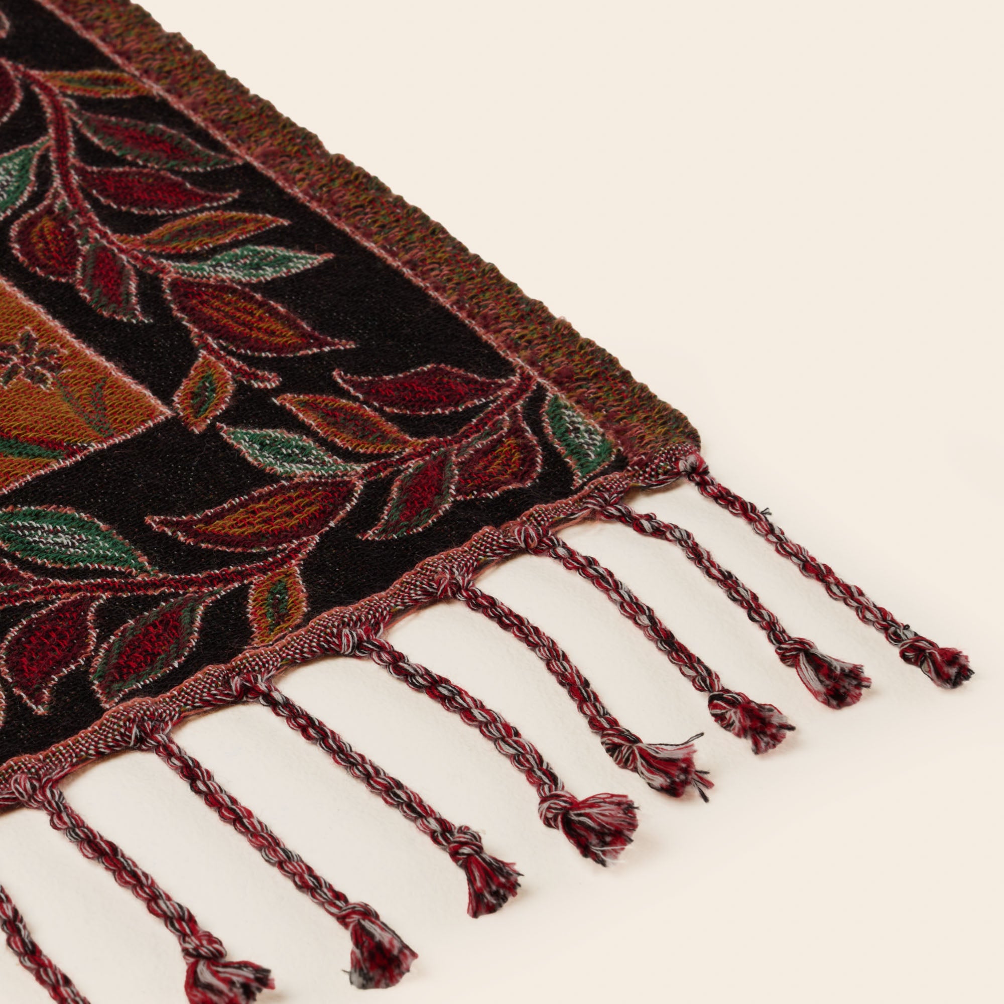 SUNDARI coperta arancione e multicolore