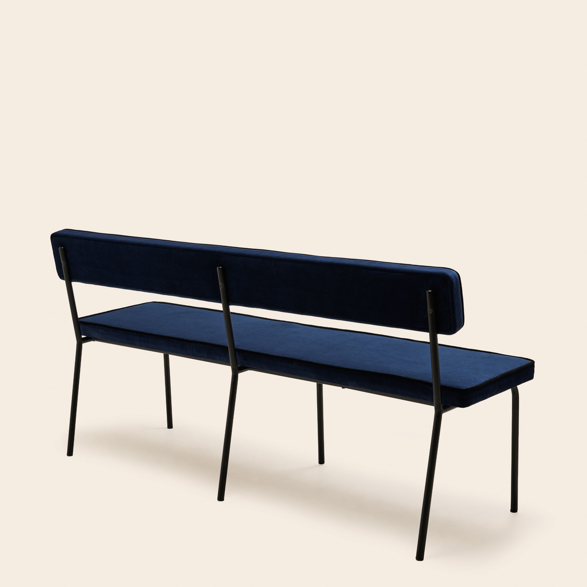 Banc YSABEAU dalila bleu nuit et noir