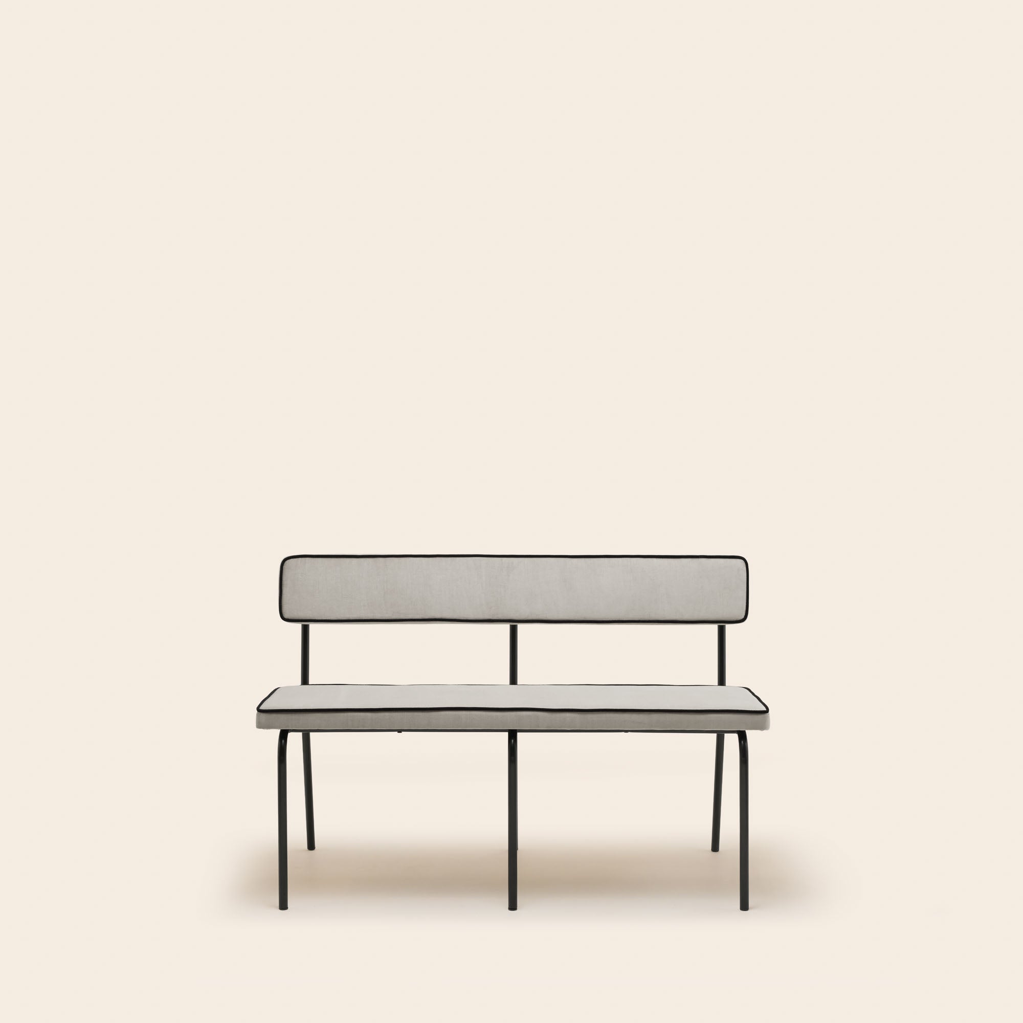Banc YSABEAU dalila gris perle et noir
