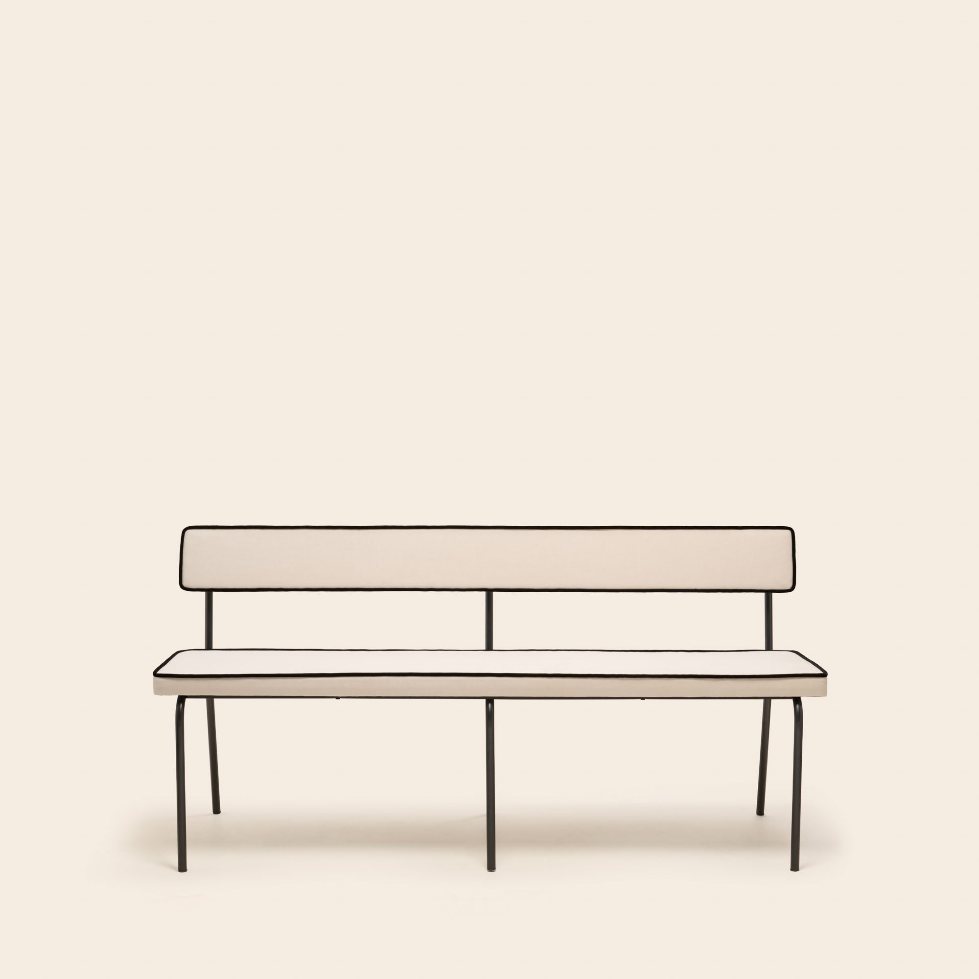 Banc YSABEAU dalila ivoire et noir
