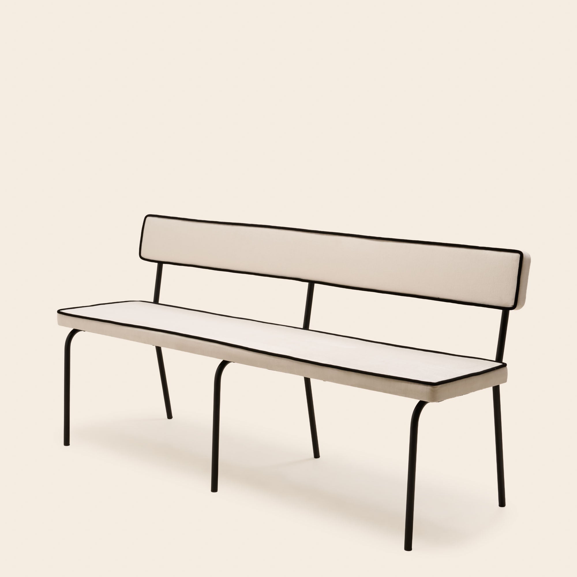 Banc YSABEAU dalila ivoire et noir