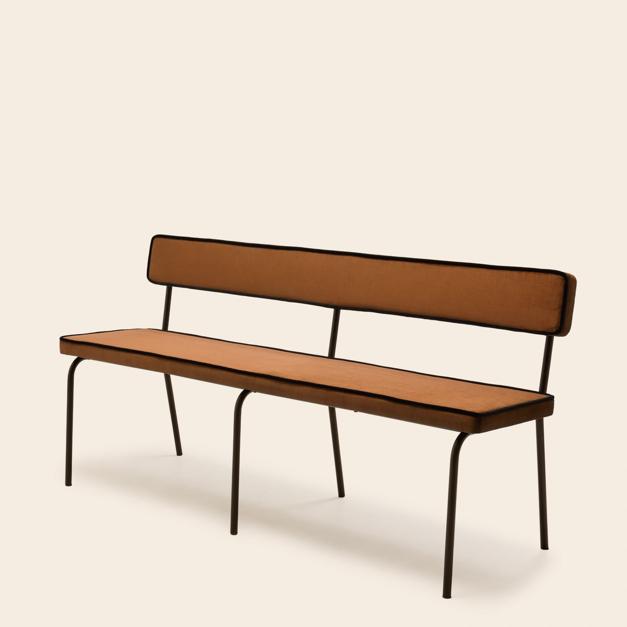 Banc YSABEAU dalila fauve et noir