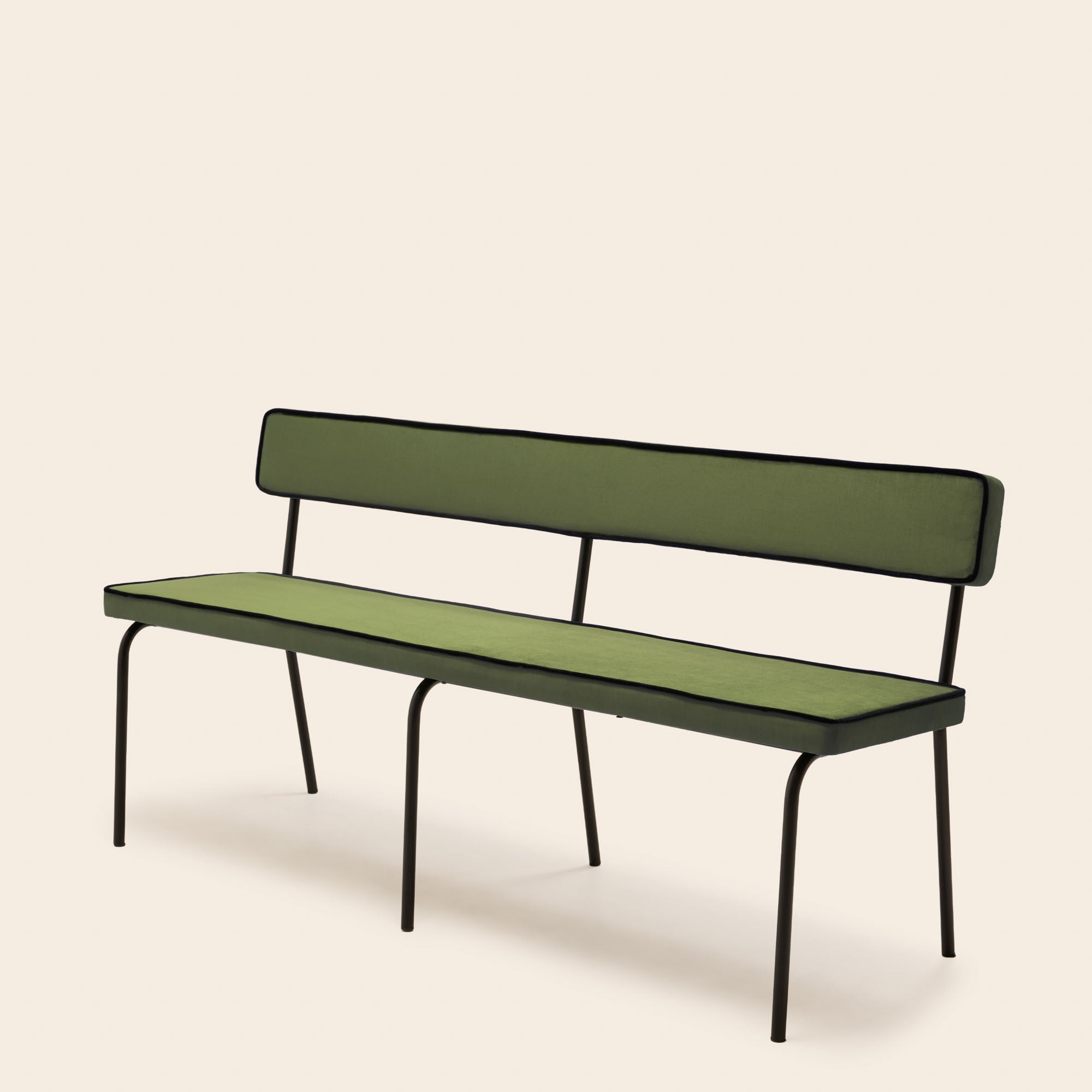 Banc YSABEAU dalila vert amande et noir
