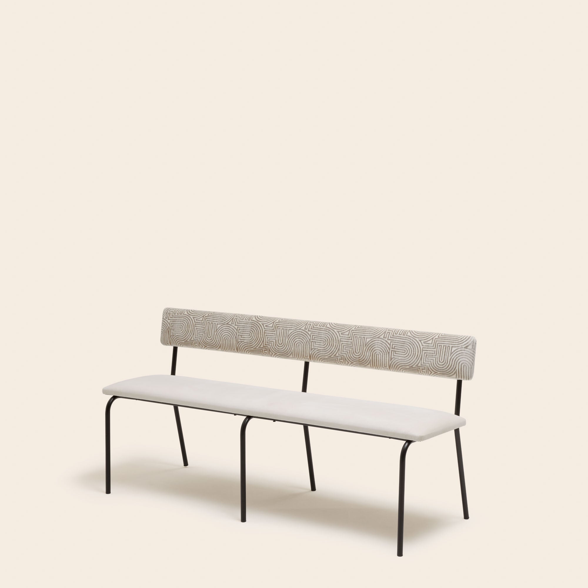 YSABEAU Bank aus Elfenbein und Taupe