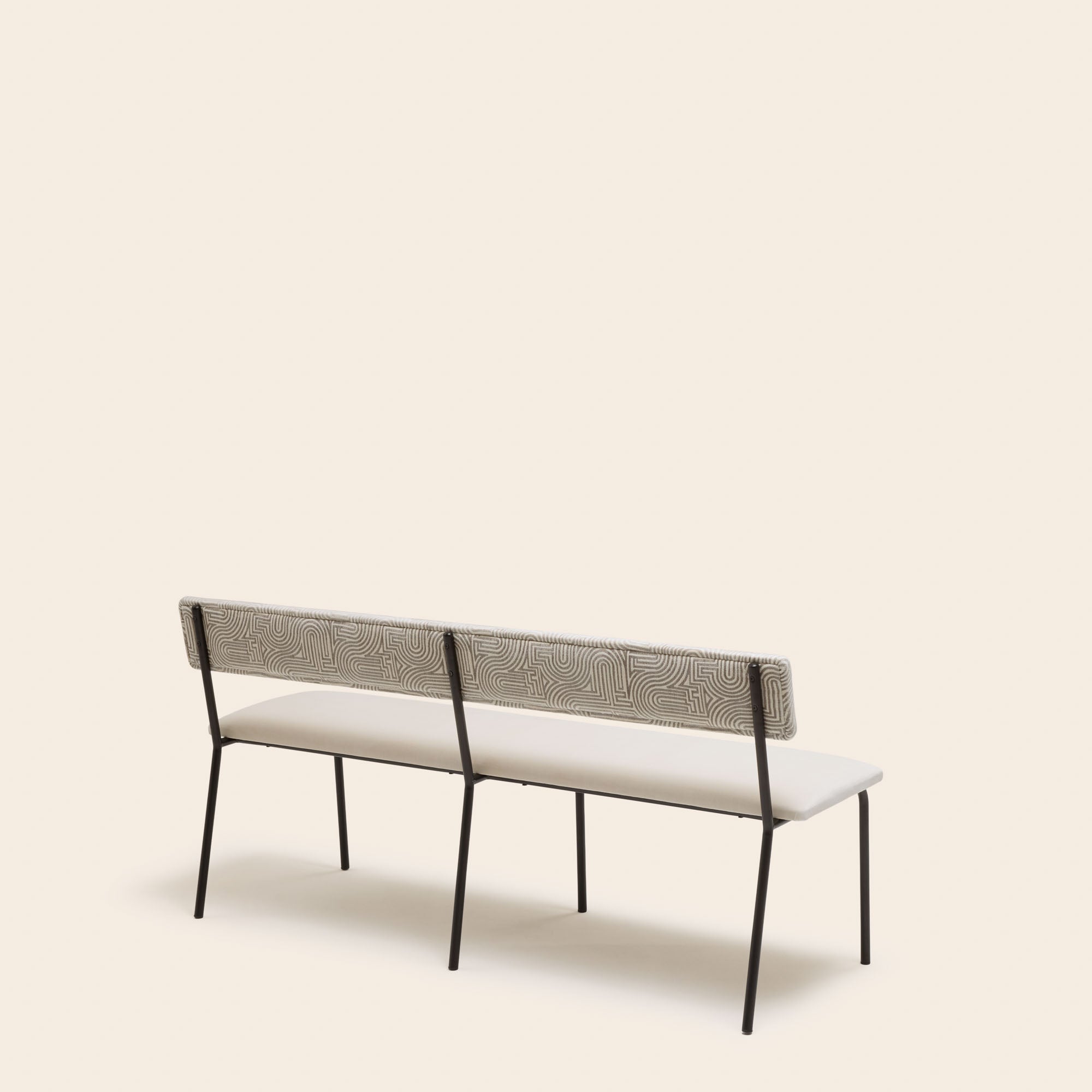 YSABEAU Bank aus Elfenbein und Taupe