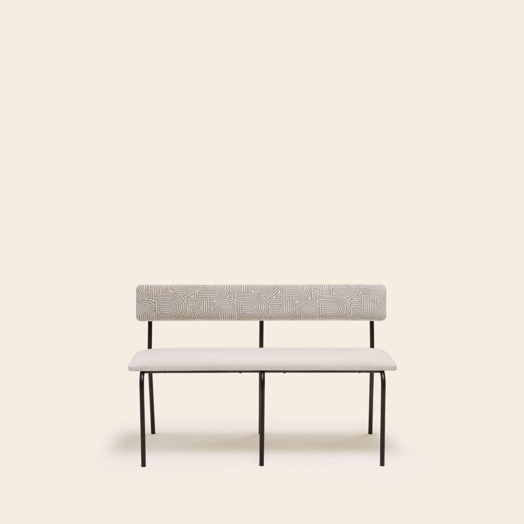 YSABEAU Bank aus Elfenbein und Taupe