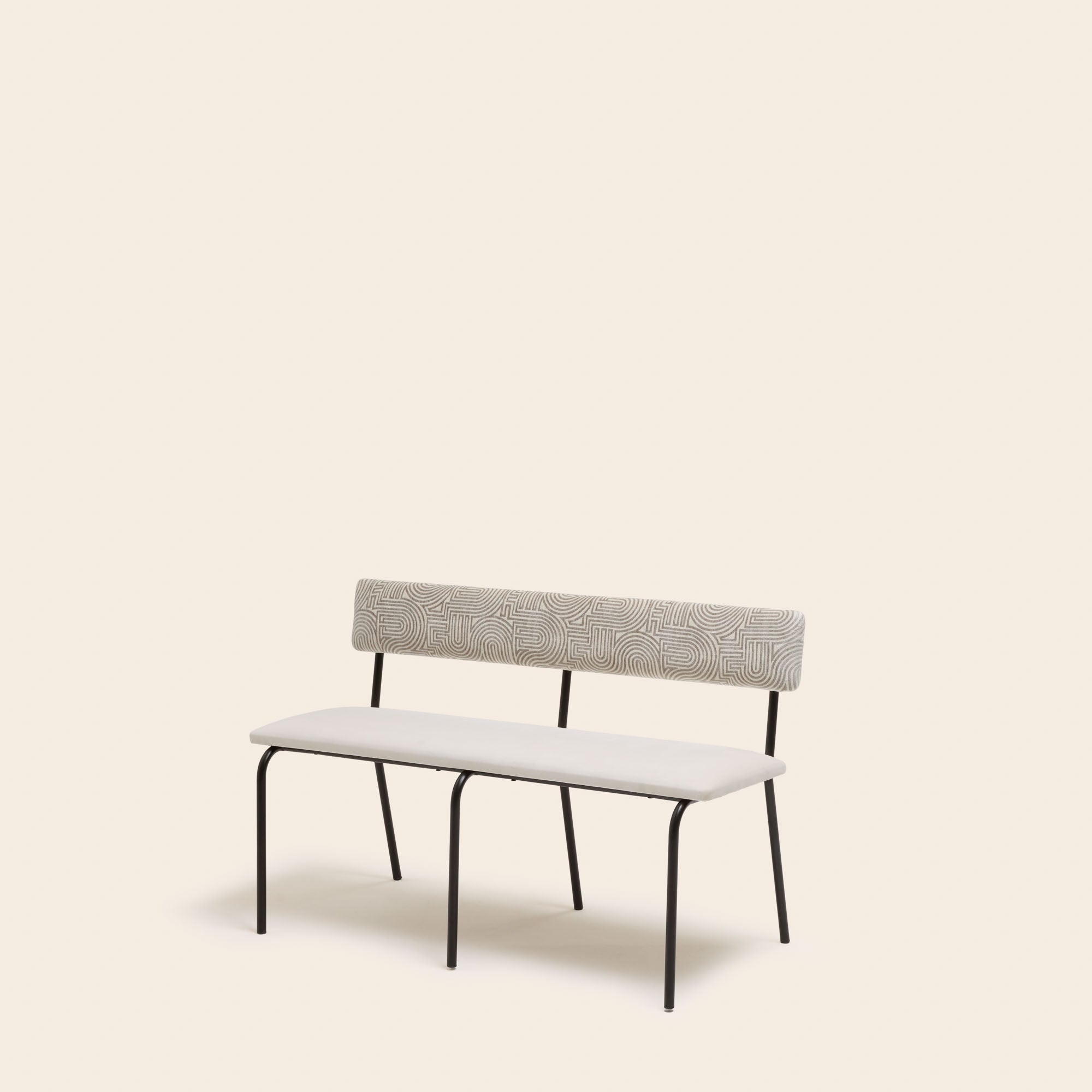 YSABEAU Bank aus Elfenbein und Taupe