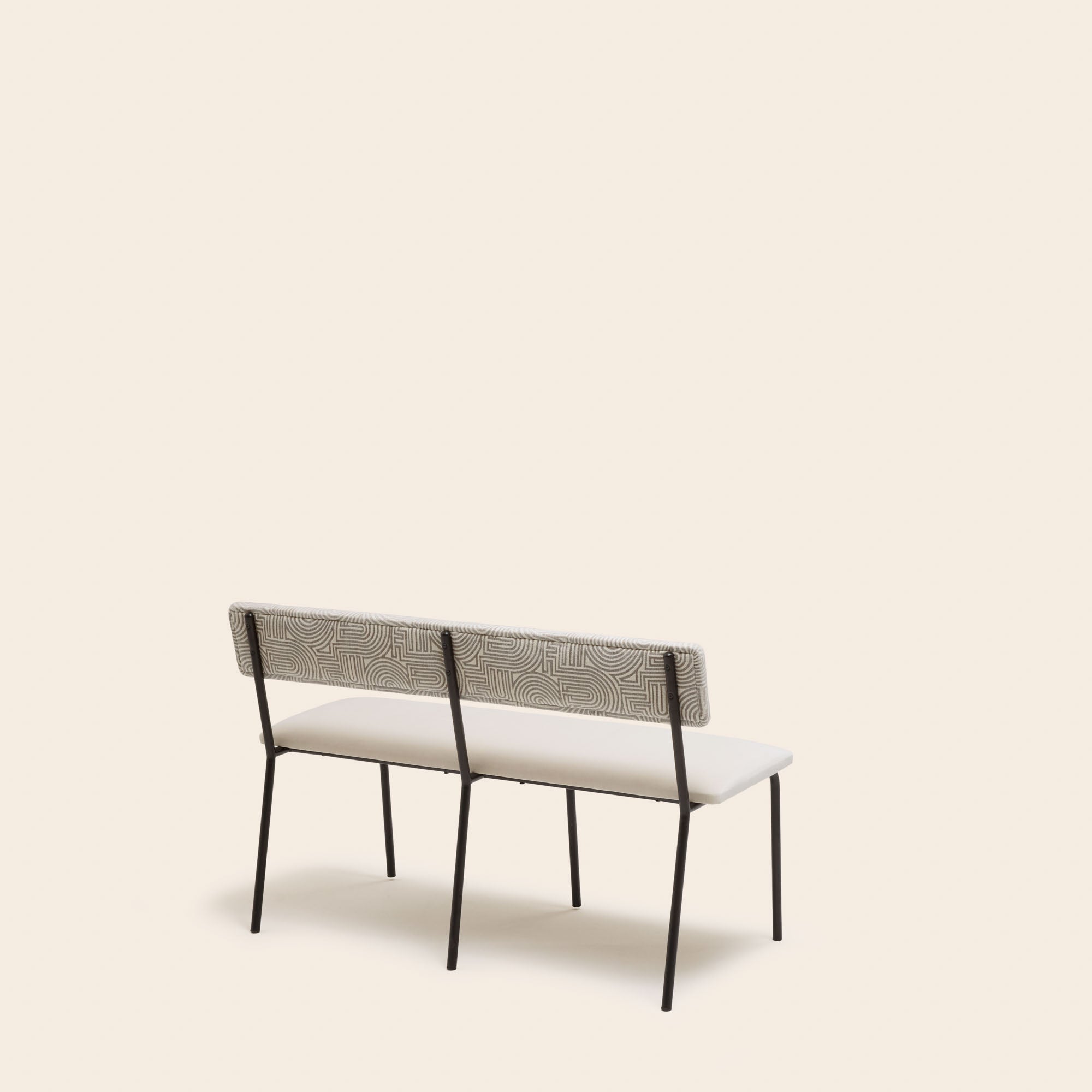 YSABEAU Bank aus Elfenbein und Taupe