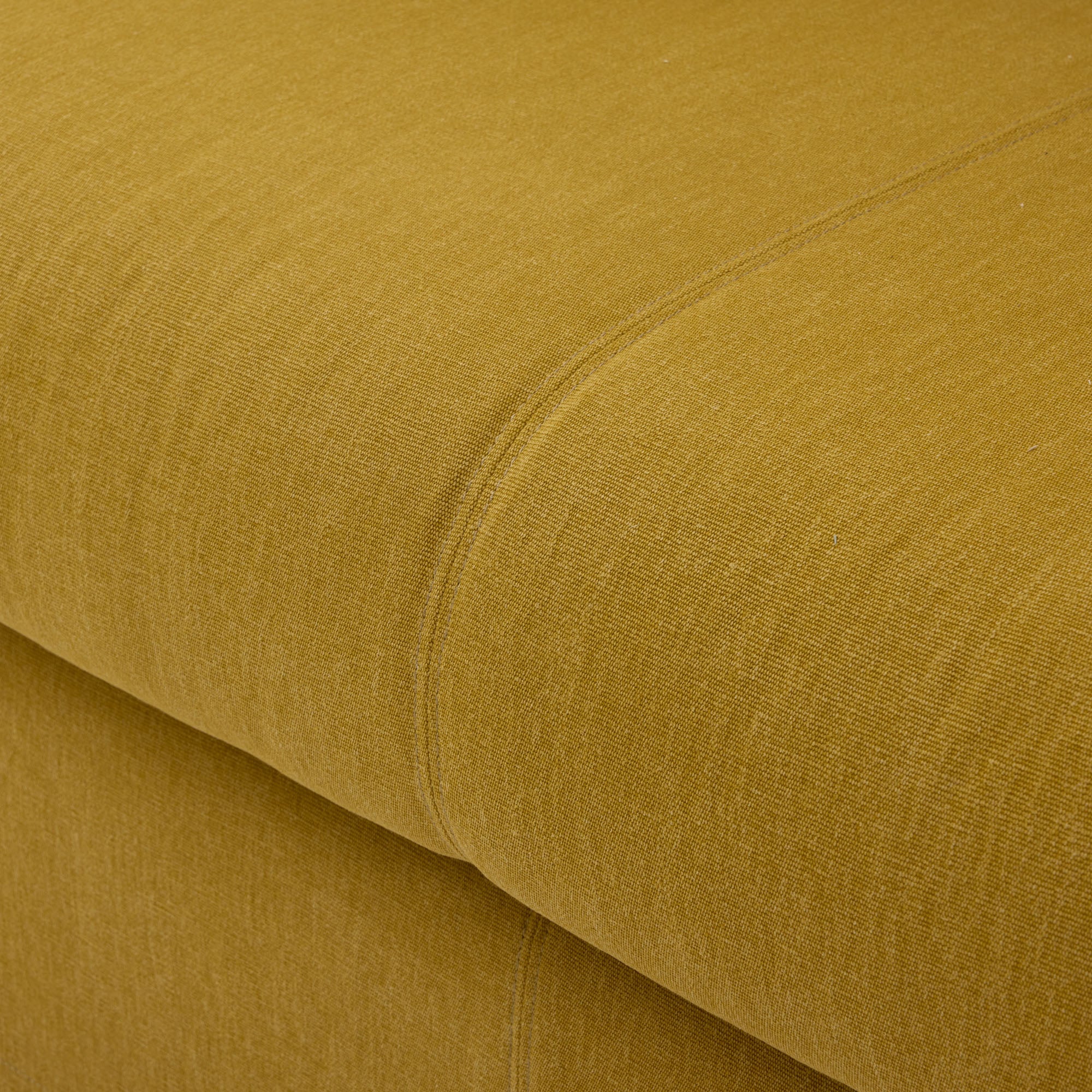 CLARIBEL 2,5-Sitzer-Sofa aus Curry-Leinen