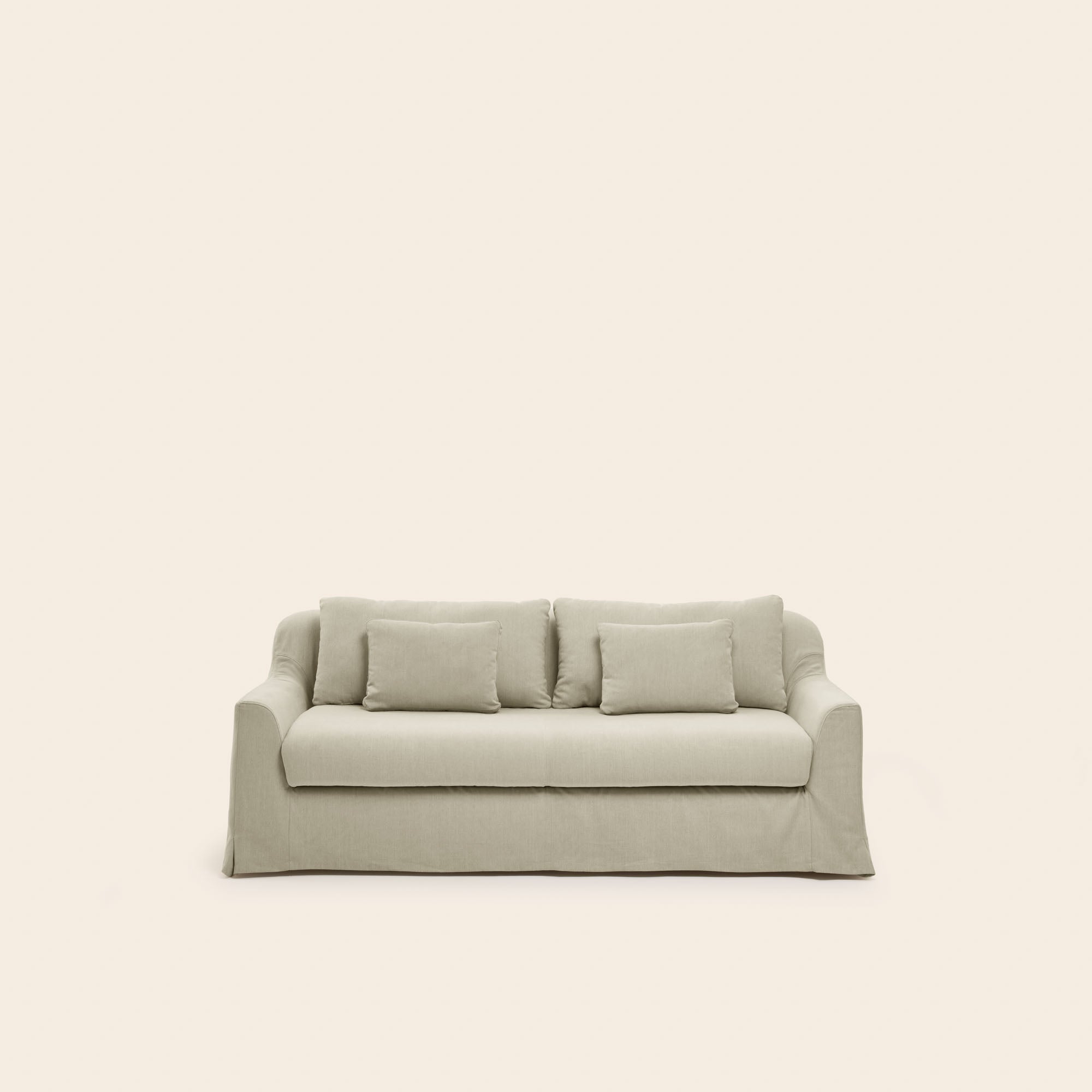 Divano CLARIBEL da 2,5 posti in calda tela beige