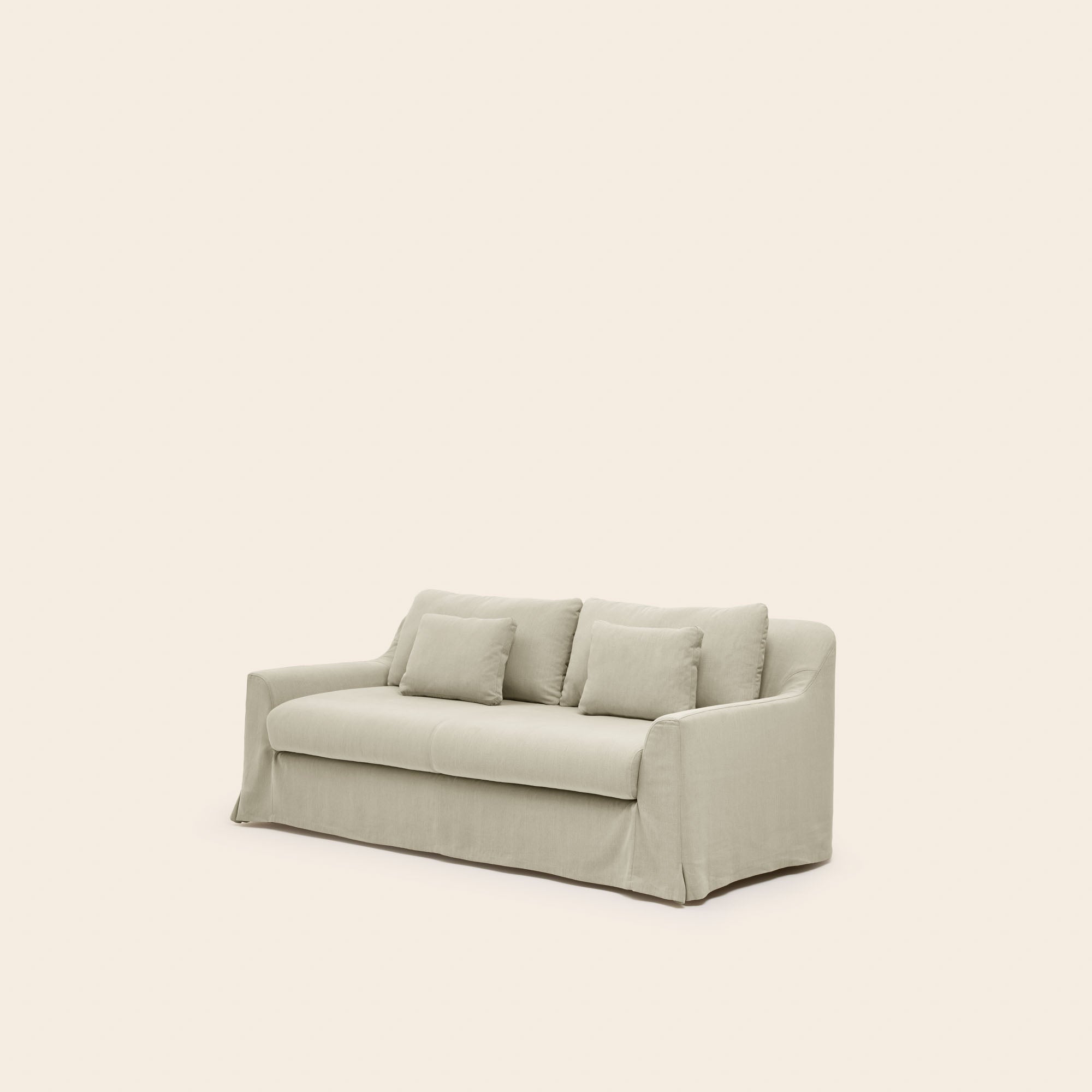 Divano CLARIBEL da 2,5 posti in calda tela beige