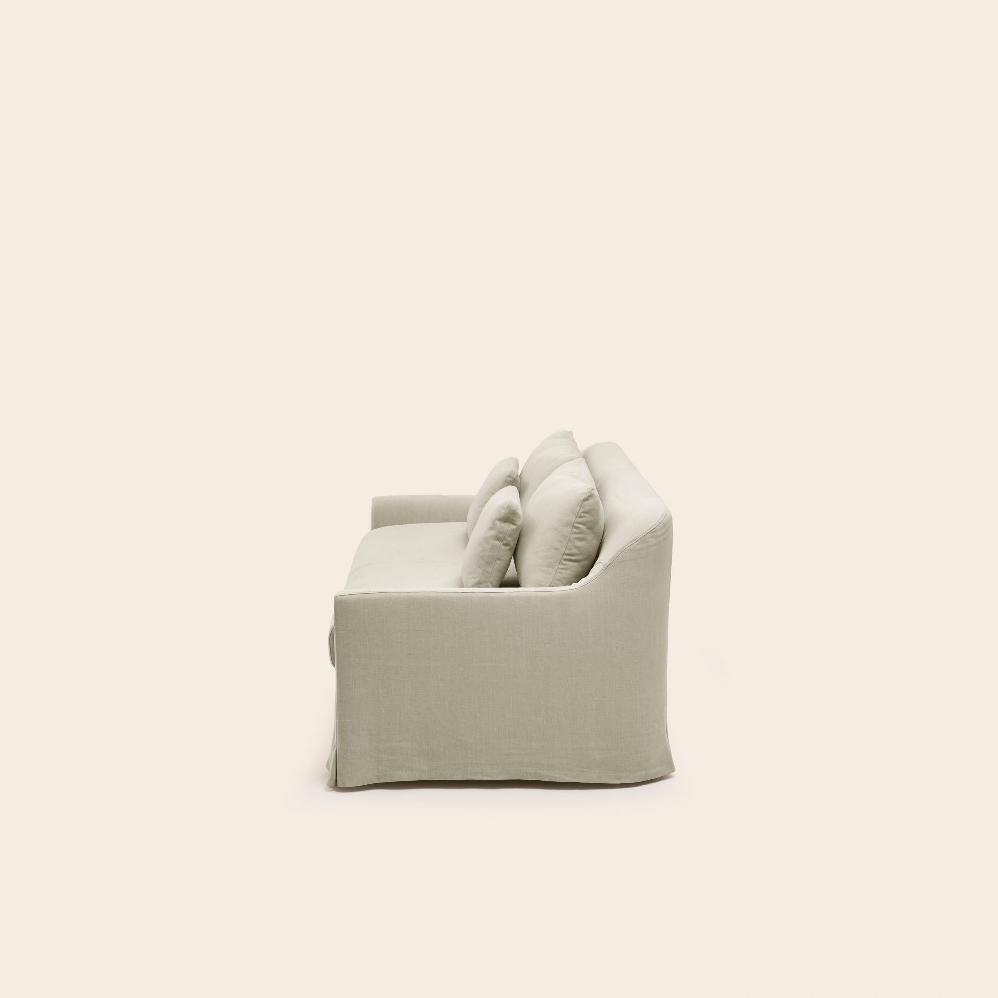 Divano CLARIBEL da 2,5 posti in calda tela beige