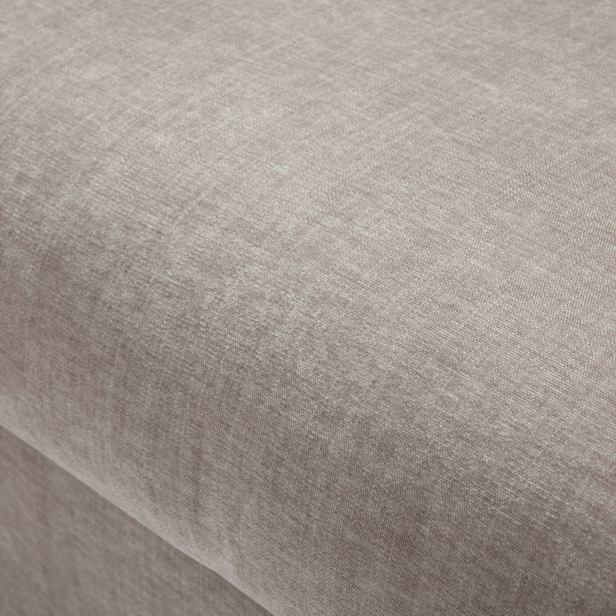 CLARIBEL 2,5-Sitzer-Sofa aus Chenille, taupefarben glasiert