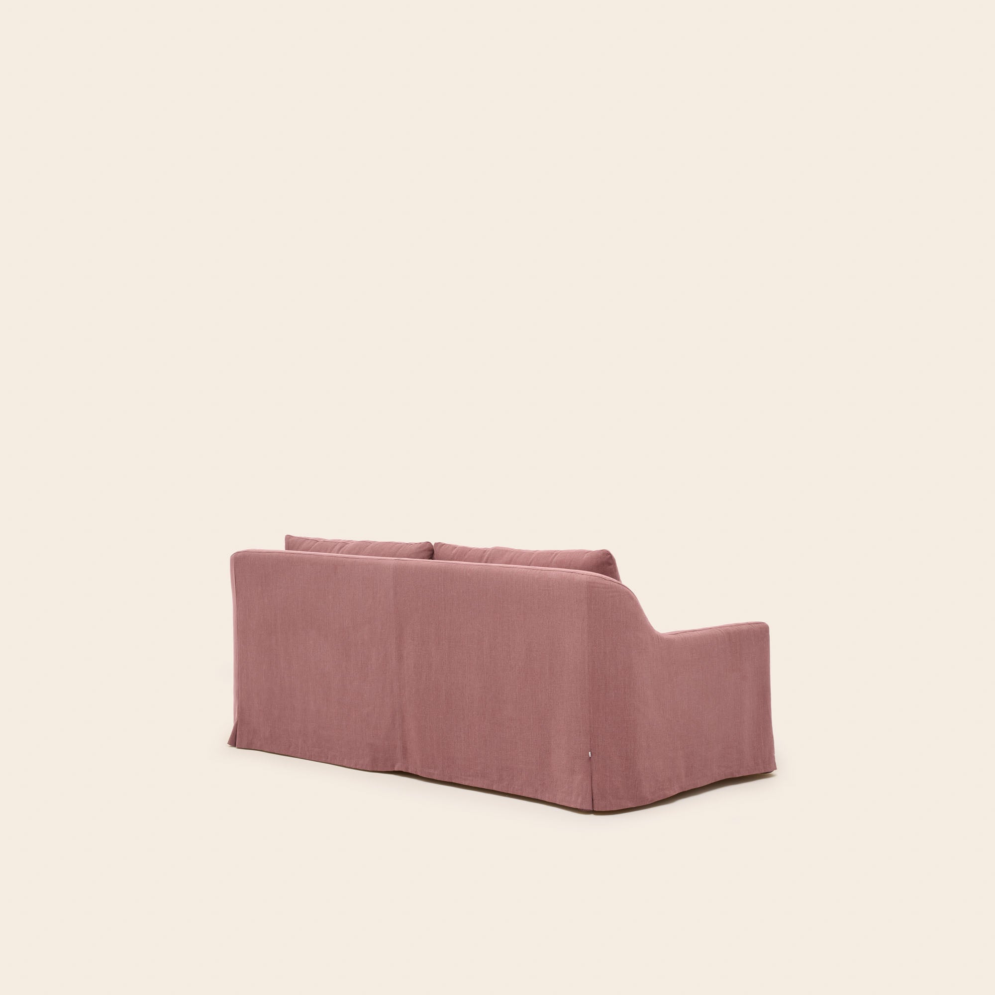 2,5-Sitzer-Sofa CLARIBEL altrosa Canvas