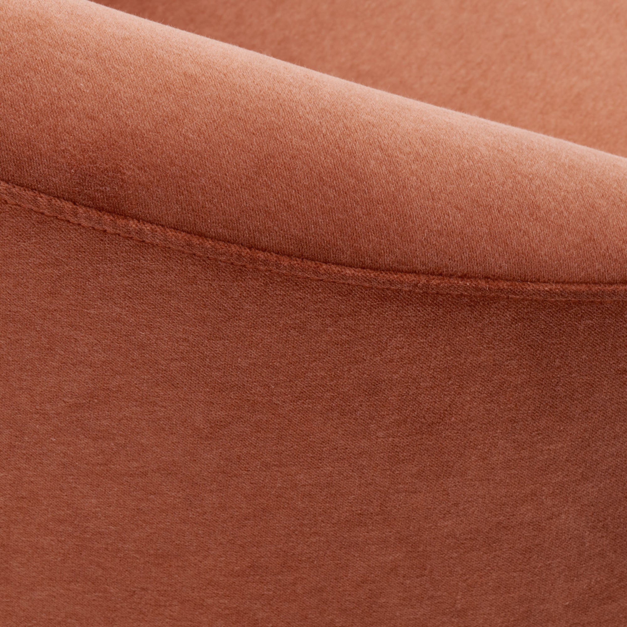 JULIKA 2-Sitzer-Sofa aus korallenorangem Samt