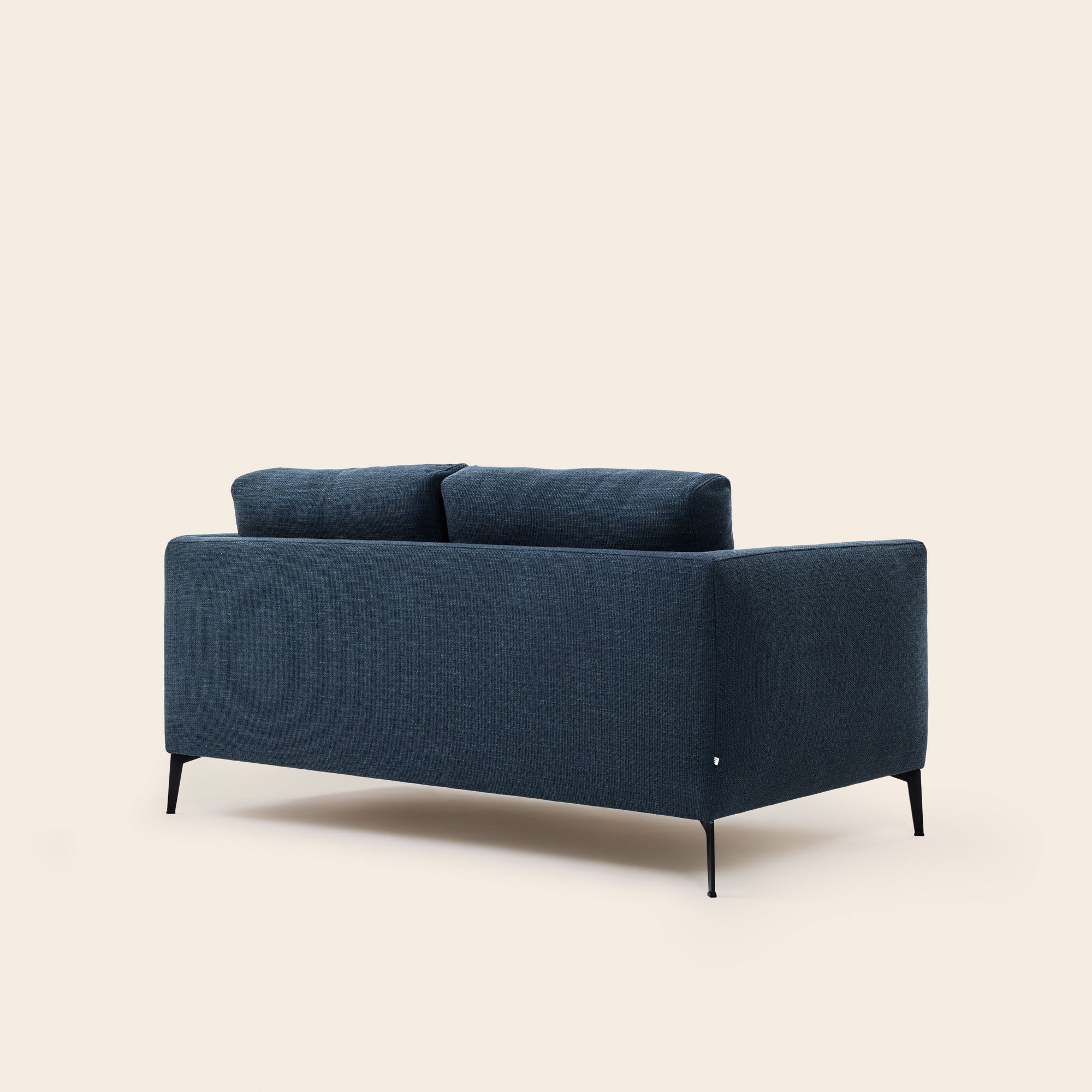 Divano ODELLE a 2 posti in vimini blu nordico