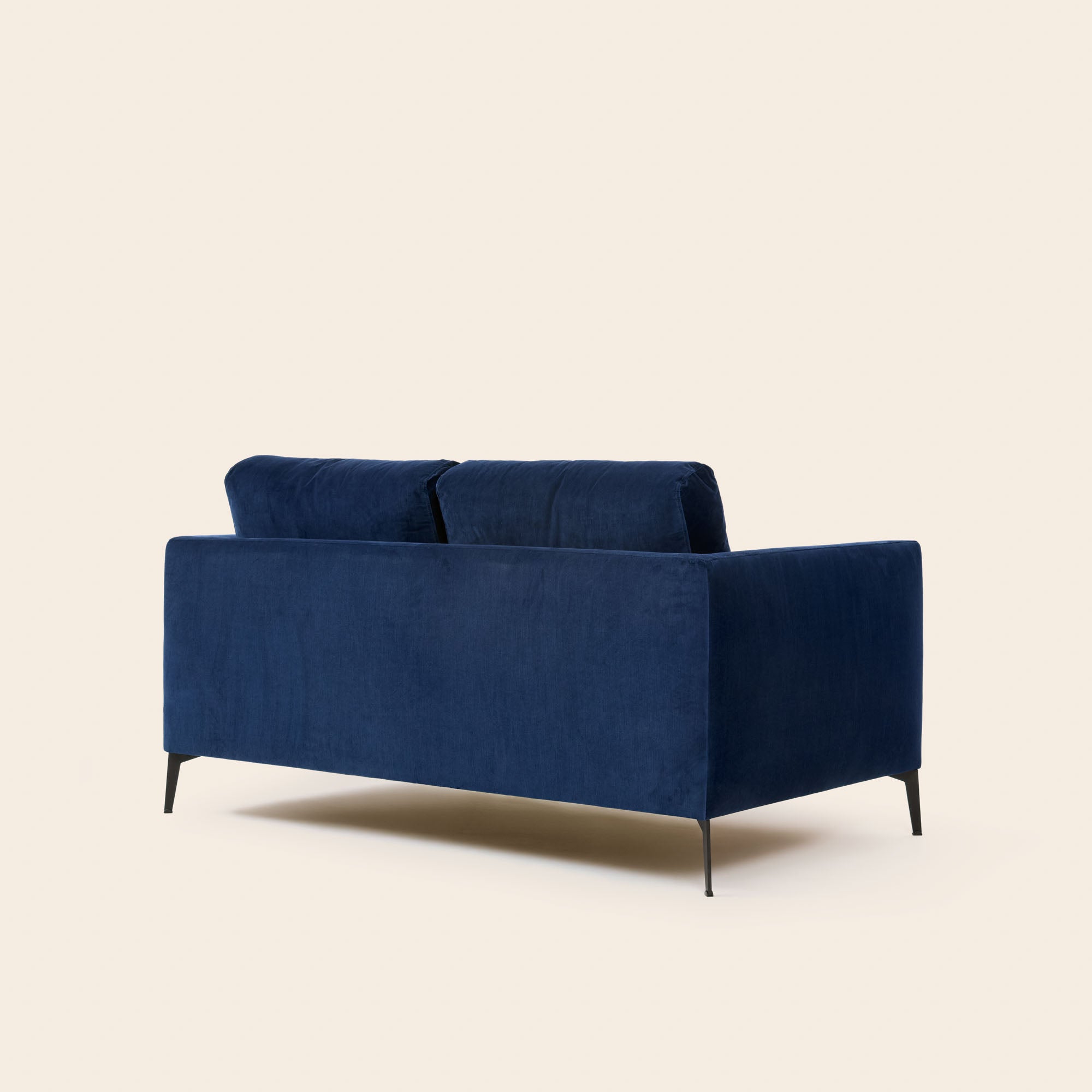 Divano 2 posti ODELLE velluto blu notte