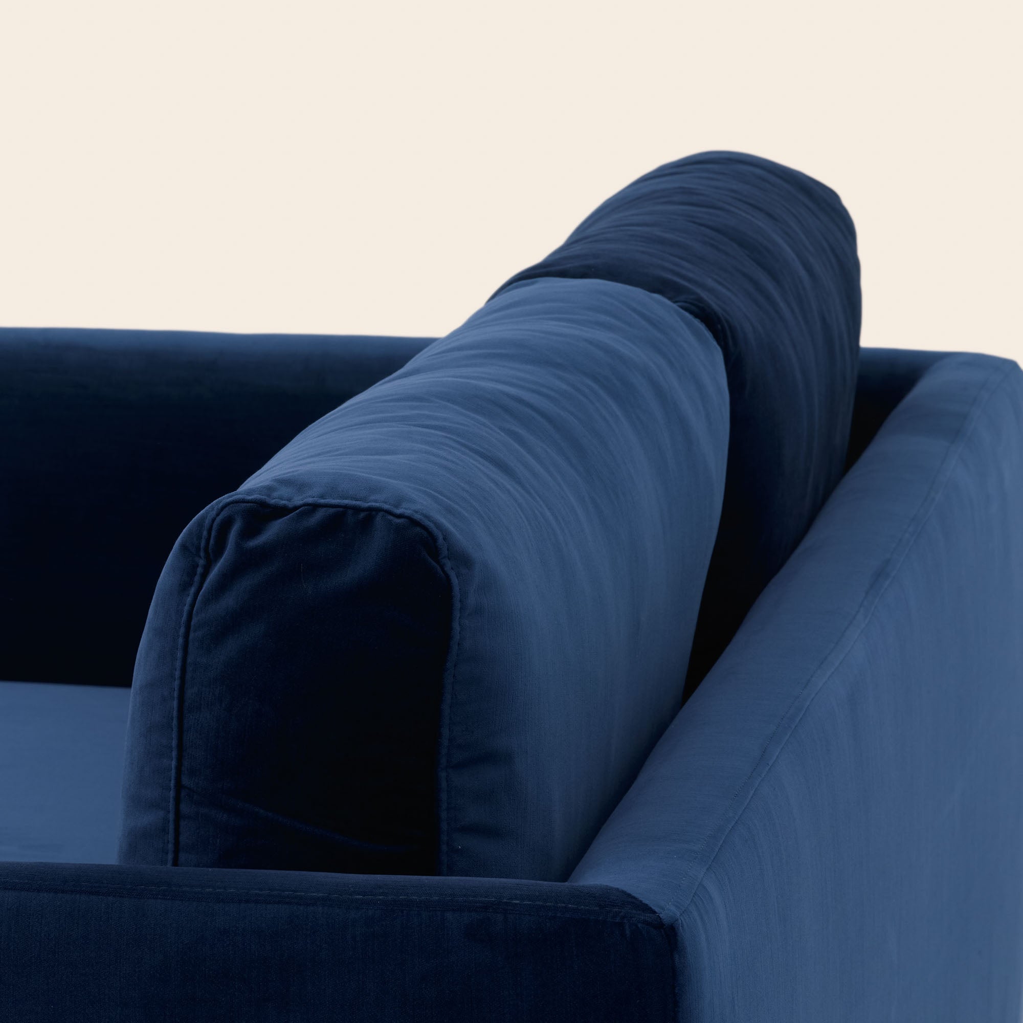 Divano 2 posti ODELLE velluto blu notte