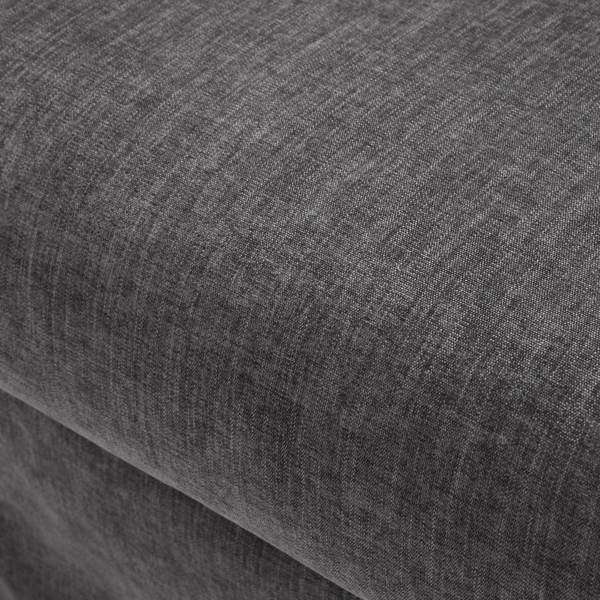 CLARIBEL 3-Sitzer-Sofa aus graphitgrauem Chenille