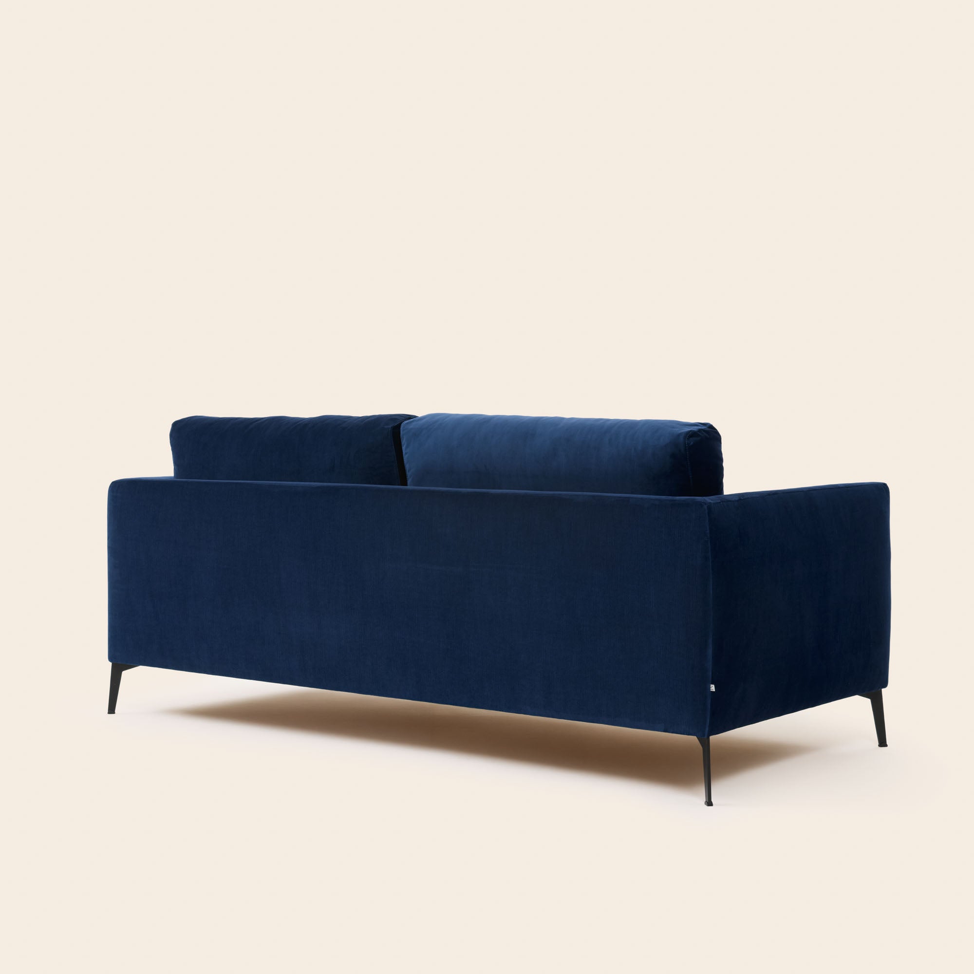 Divano 3 posti ODELLE velluto blu notte