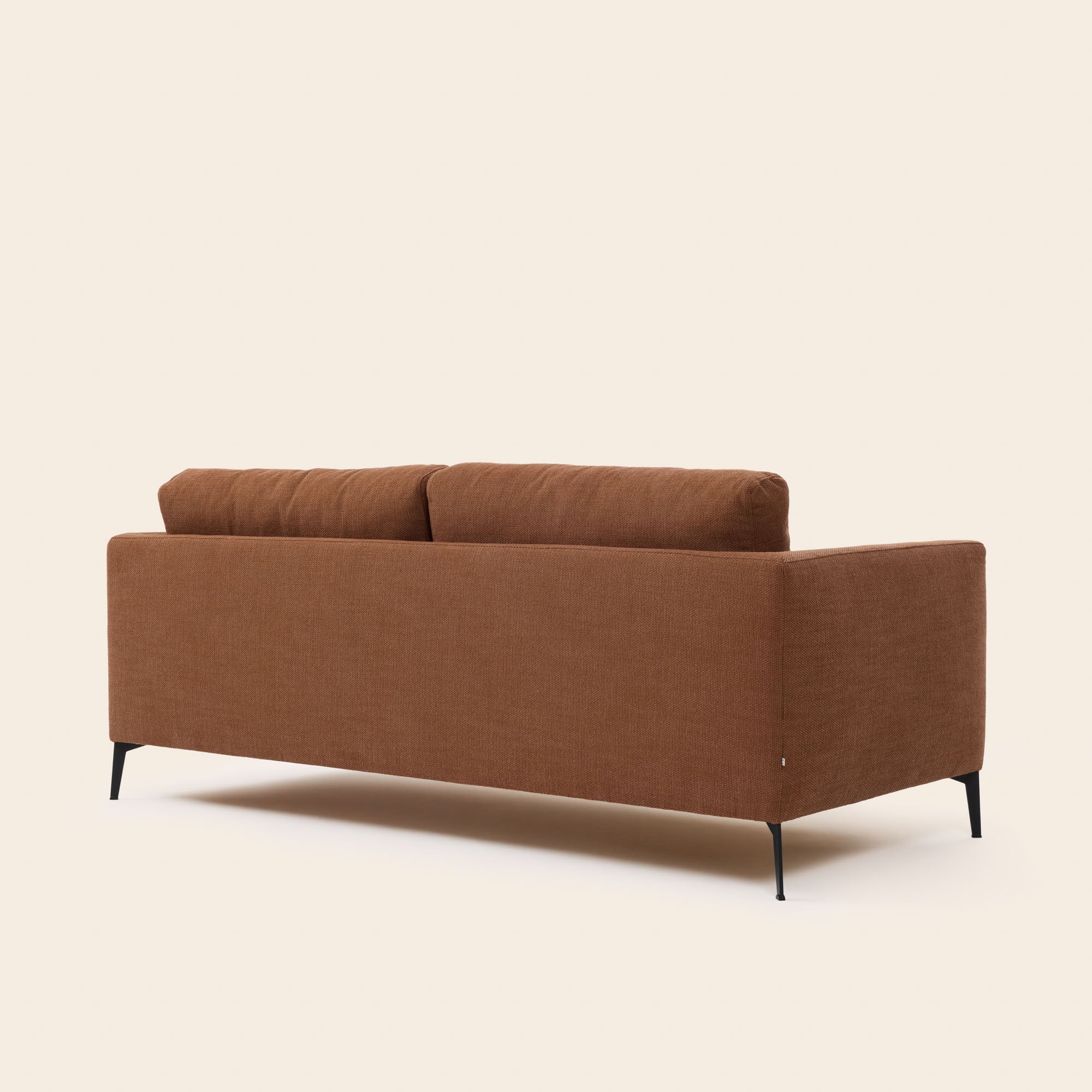 ODELLE 3-Sitzer-Sofa aus rotem Korbgeflecht