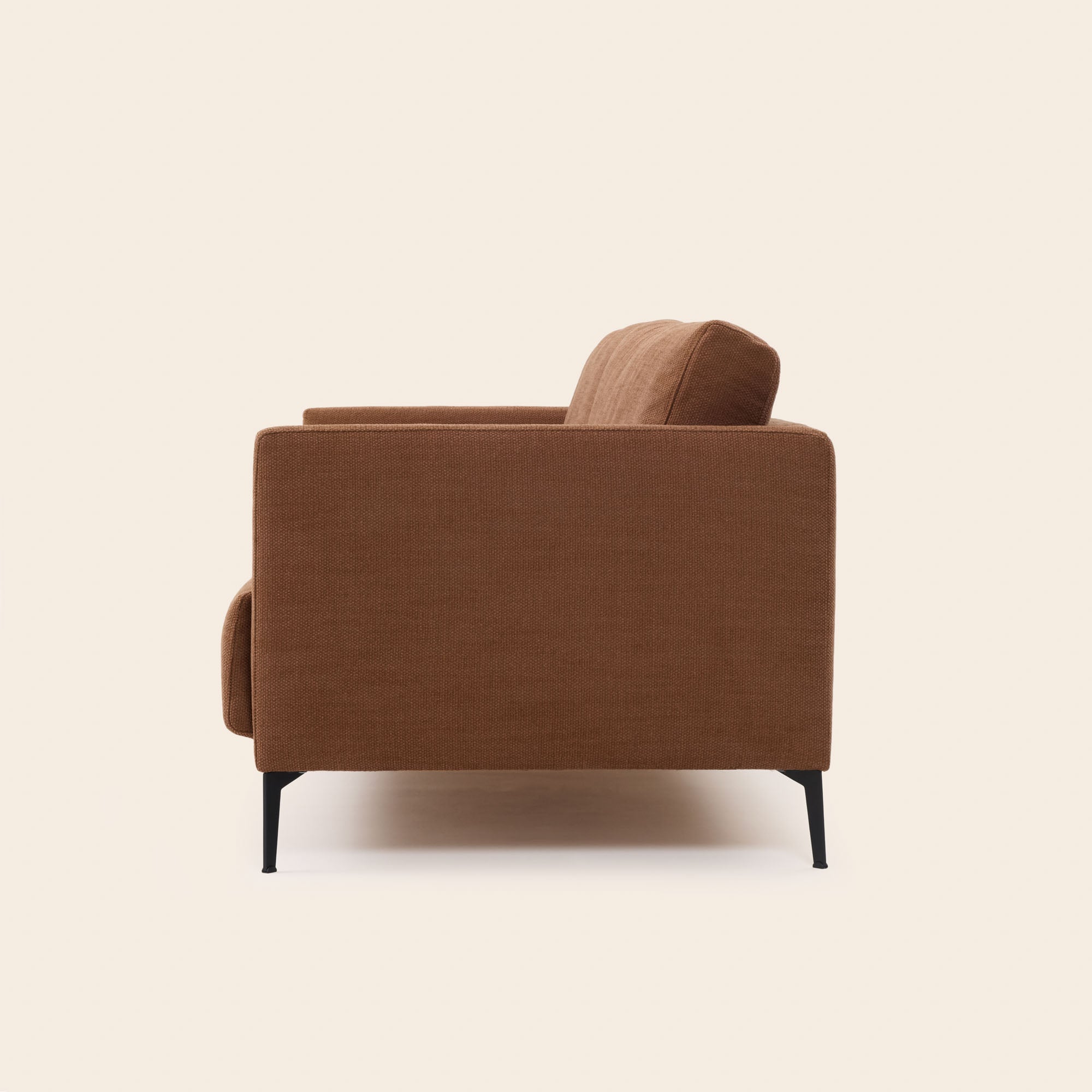 ODELLE 3-Sitzer-Sofa aus rotem Korbgeflecht