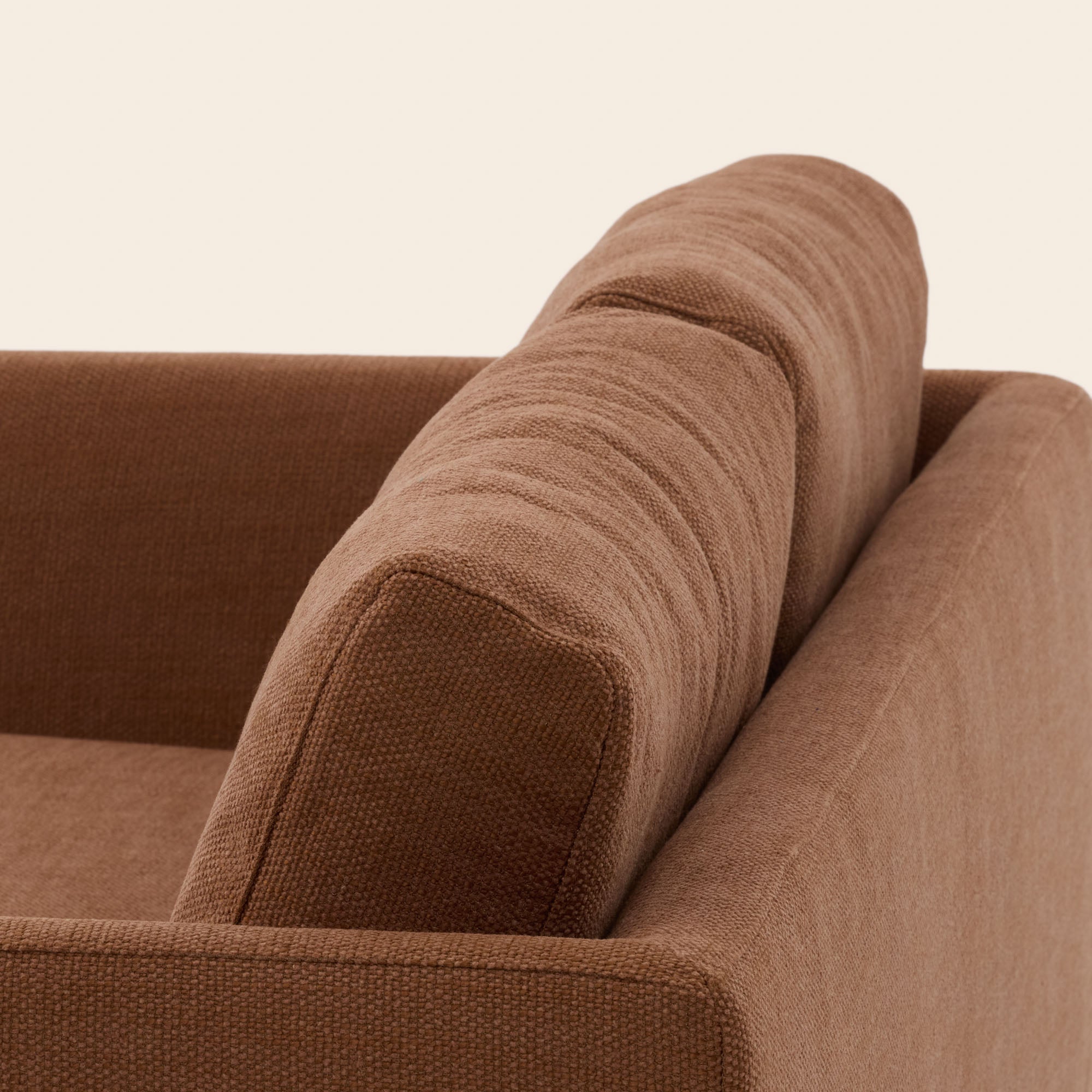 ODELLE 3-Sitzer-Sofa aus rotem Korbgeflecht