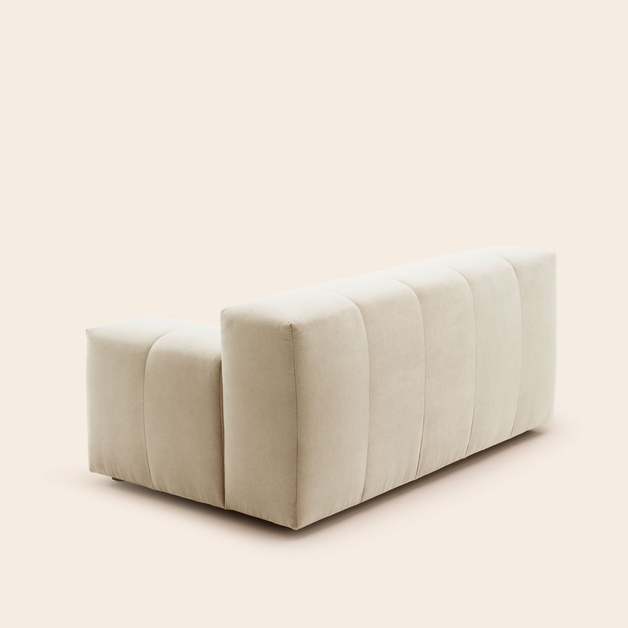 Canapé modulable accoudoir D UBERTO opal sable doux
