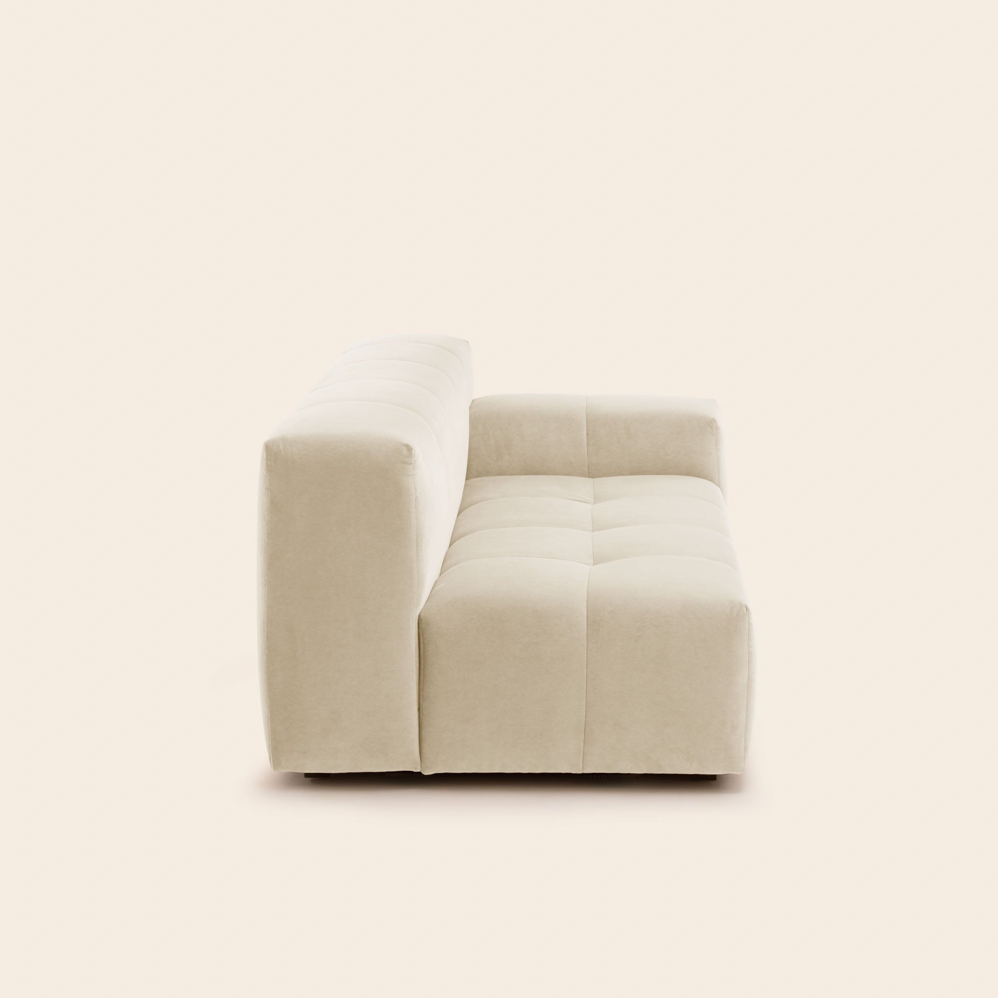 Canapé modulable accoudoir D UBERTO opal sable doux