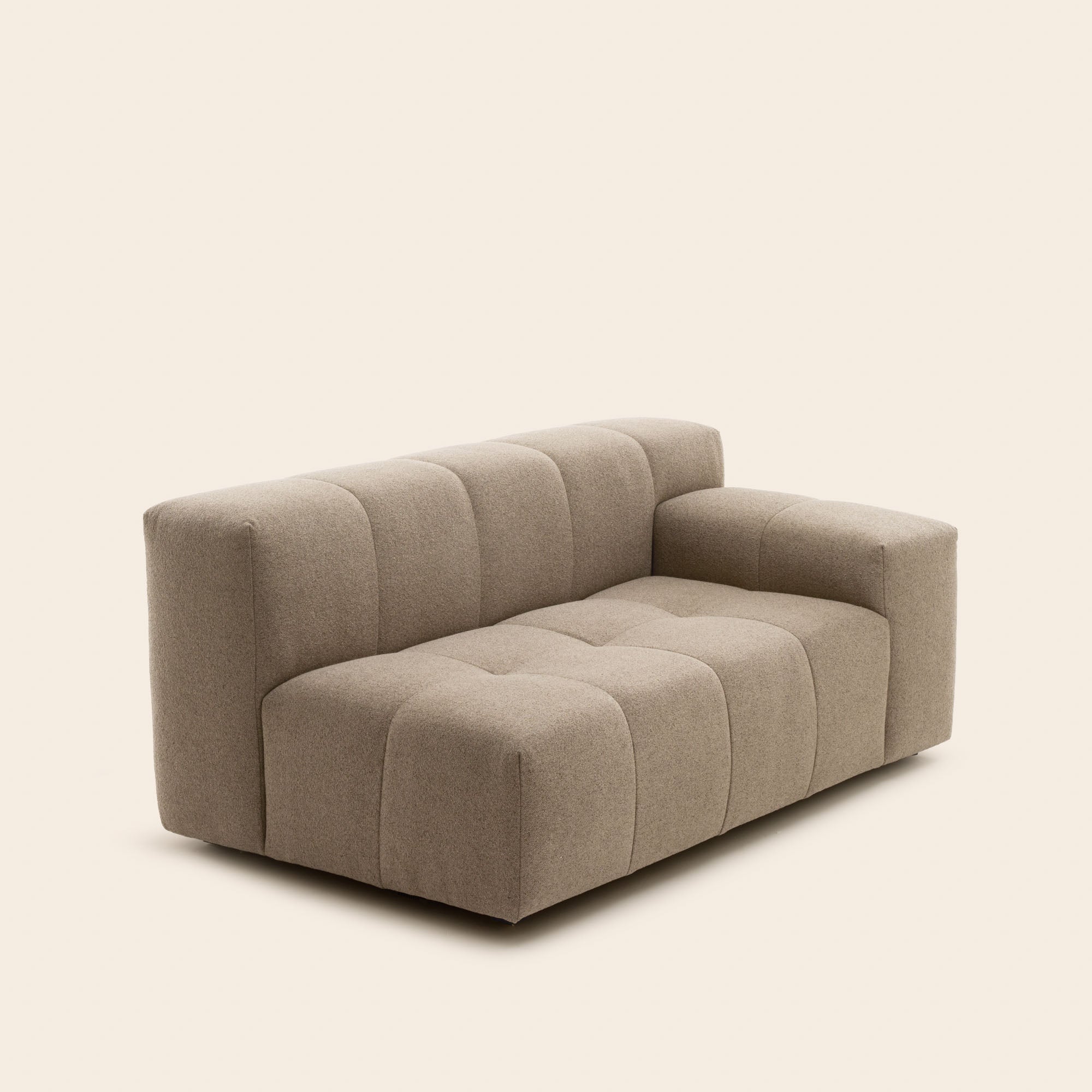 Canapé modulable accoudoir D UBERTO glory taupe