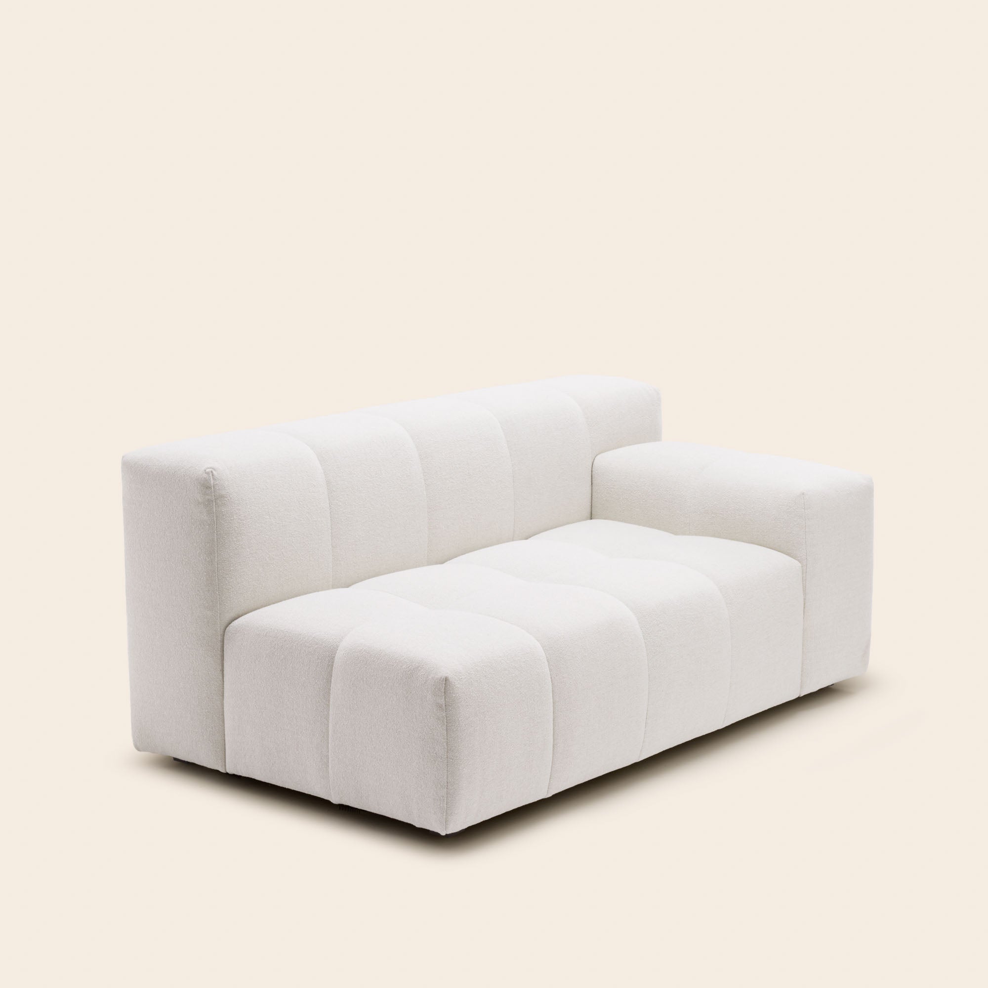 Canapé modulable accoudoir D UBERTO glory ivoire