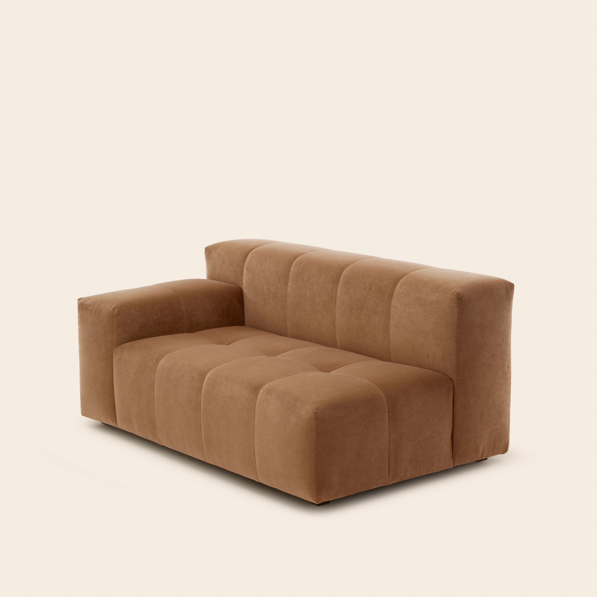 Canapé modulable accoudoir G UBERTO opal caramel
