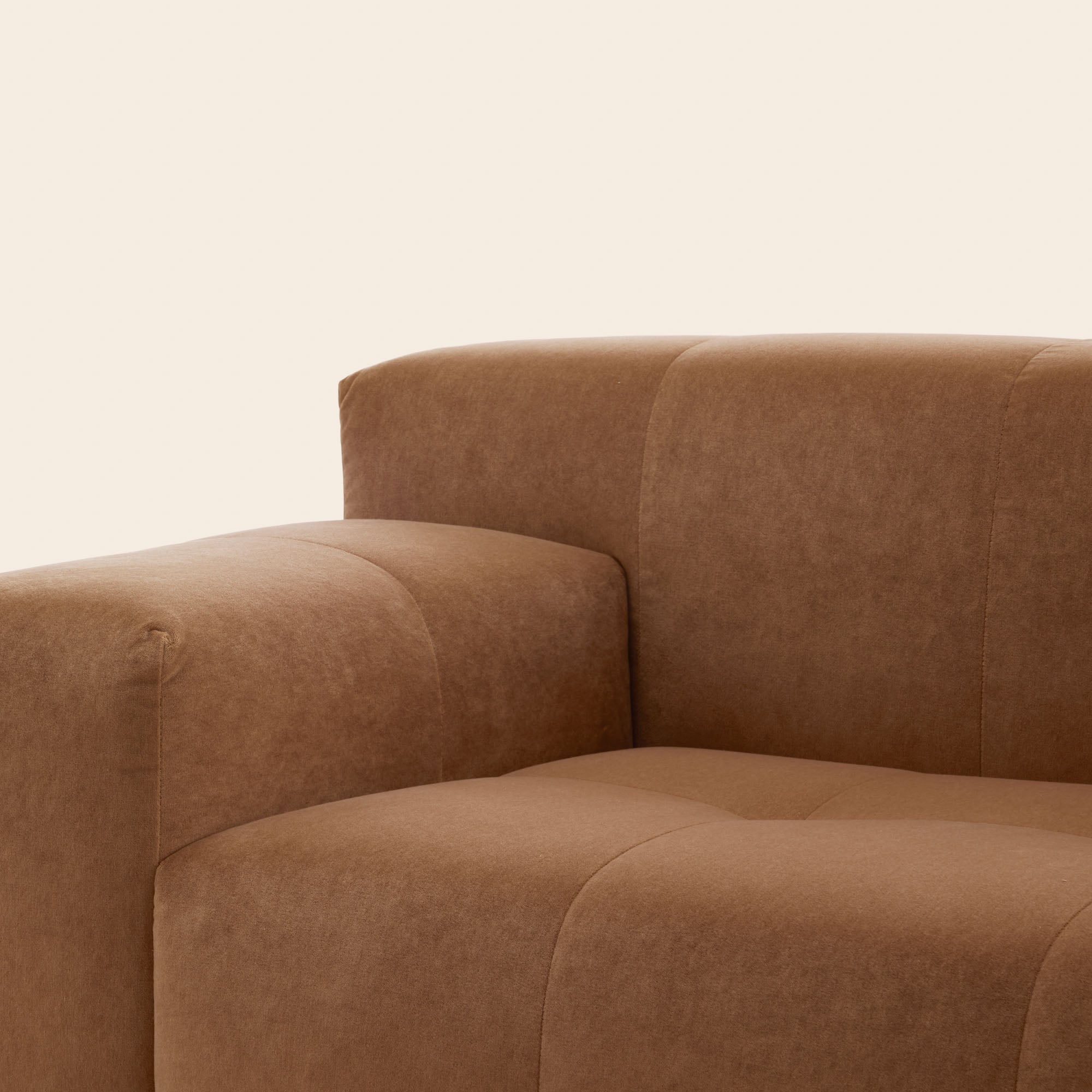 Canapé modulable accoudoir G UBERTO opal caramel