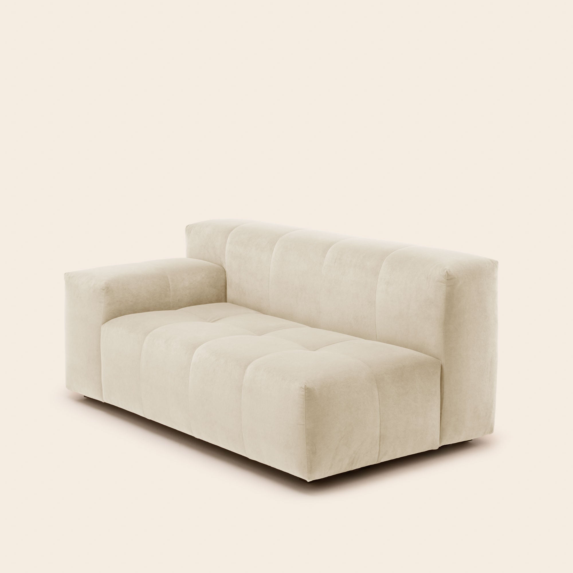 Canapé modulable accoudoir G UBERTO opal sable doux