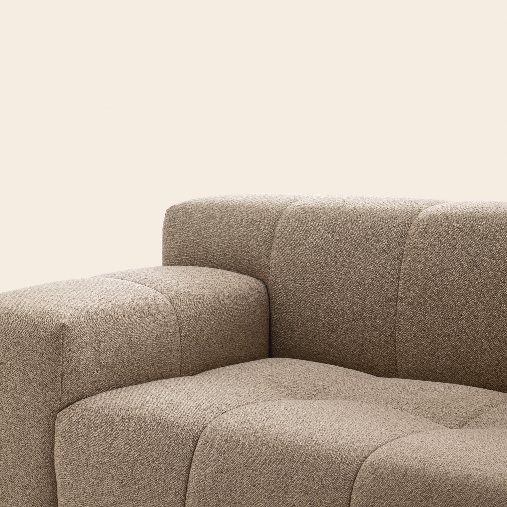 Canapé modulable accoudoir G UBERTO glory taupe