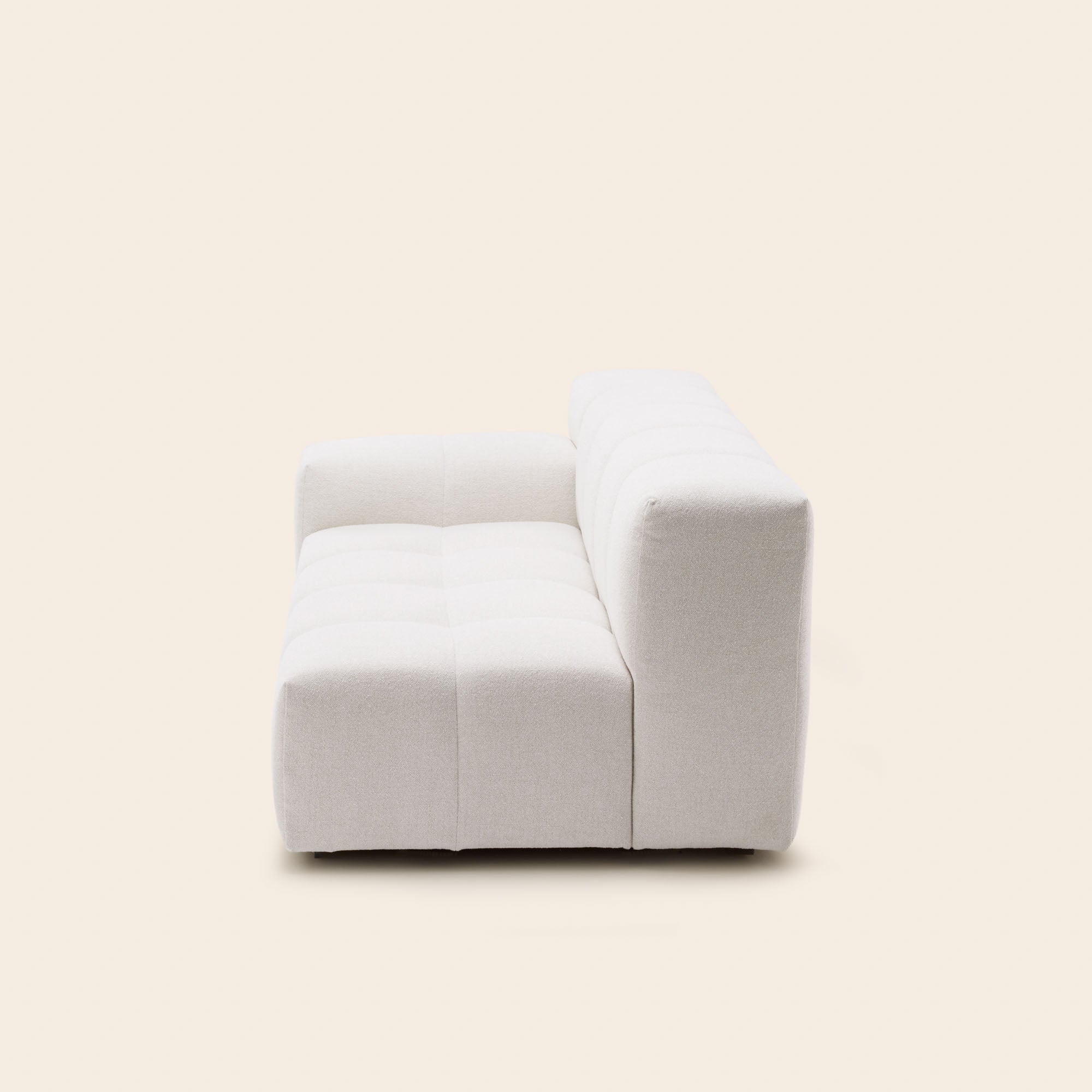 Canapé modulable accoudoir G UBERTO glory ivoire