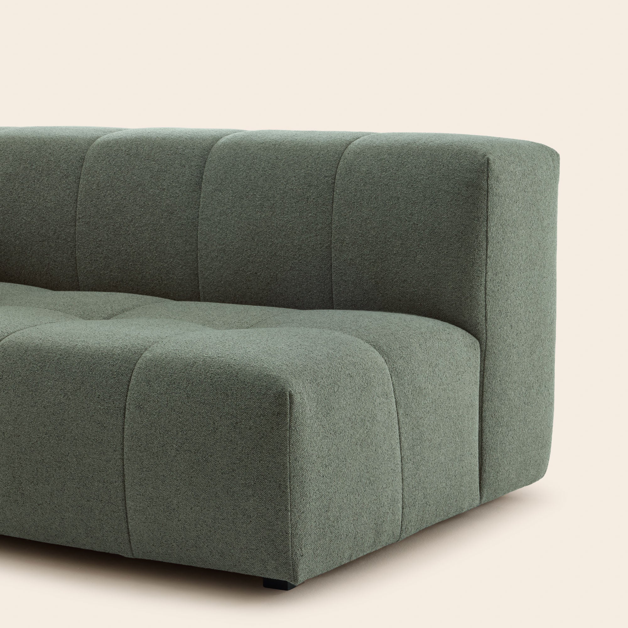 Canapé modulable accoudoir G UBERTO glory vert forêt