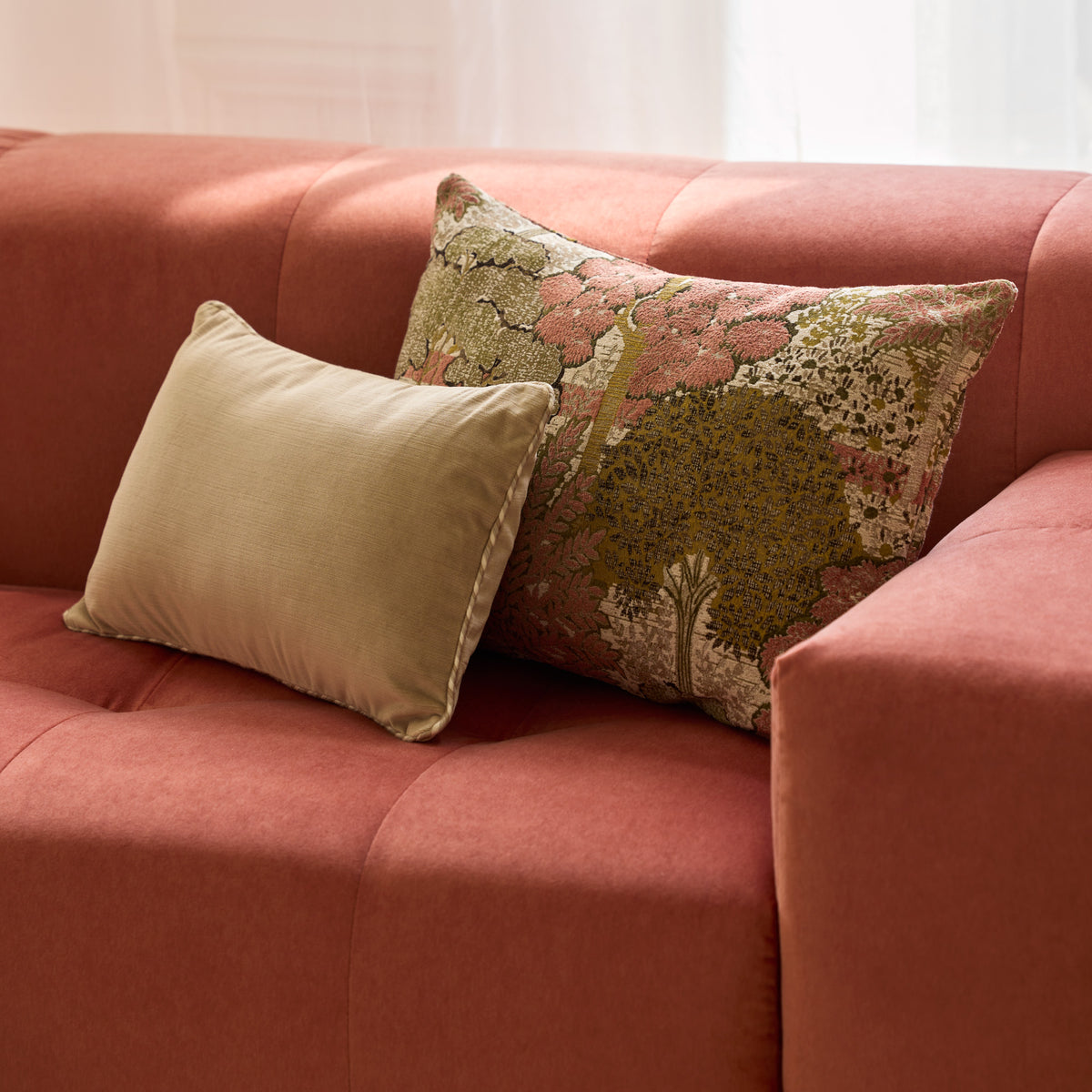 UBERTO Sofa Opal Koralle Orange