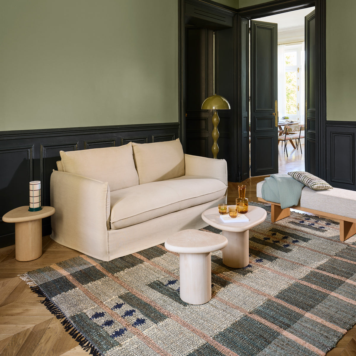 Divano trasformabile JANEL barbate beige caldo
