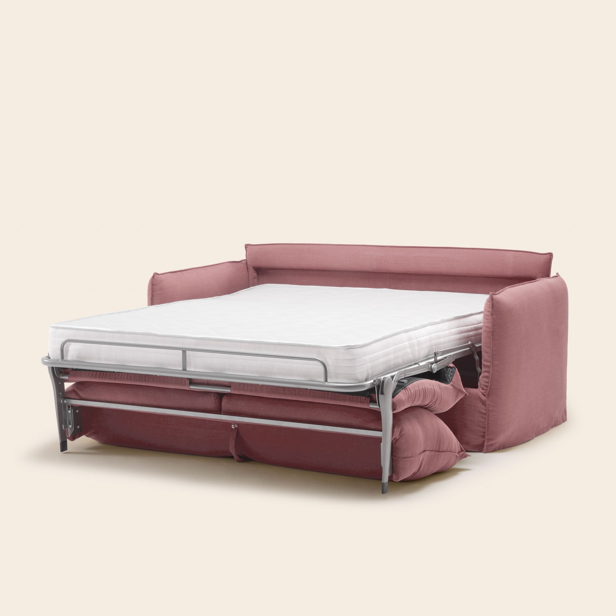 Divano trasformabile JANEL barbate rosa antico