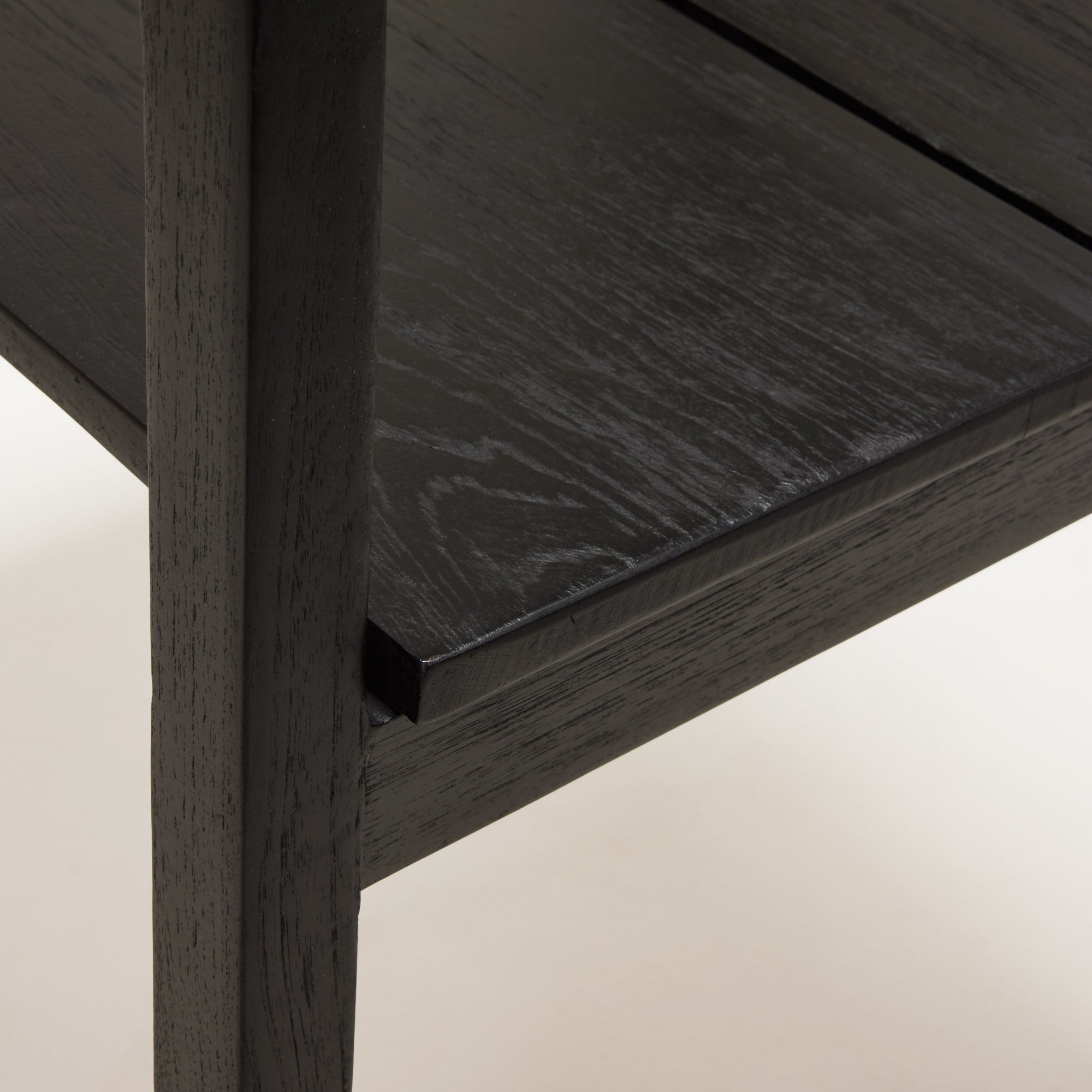 Chaise ALIXA teck recyclé et noir