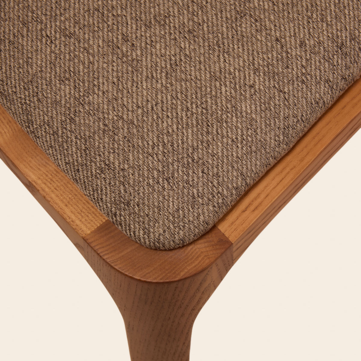 Chaise HARIELLE bois et taupe chiné