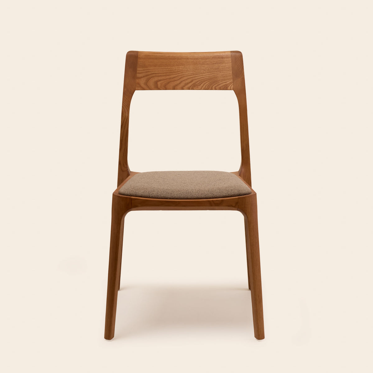 Chaise HARIELLE bois et taupe chiné