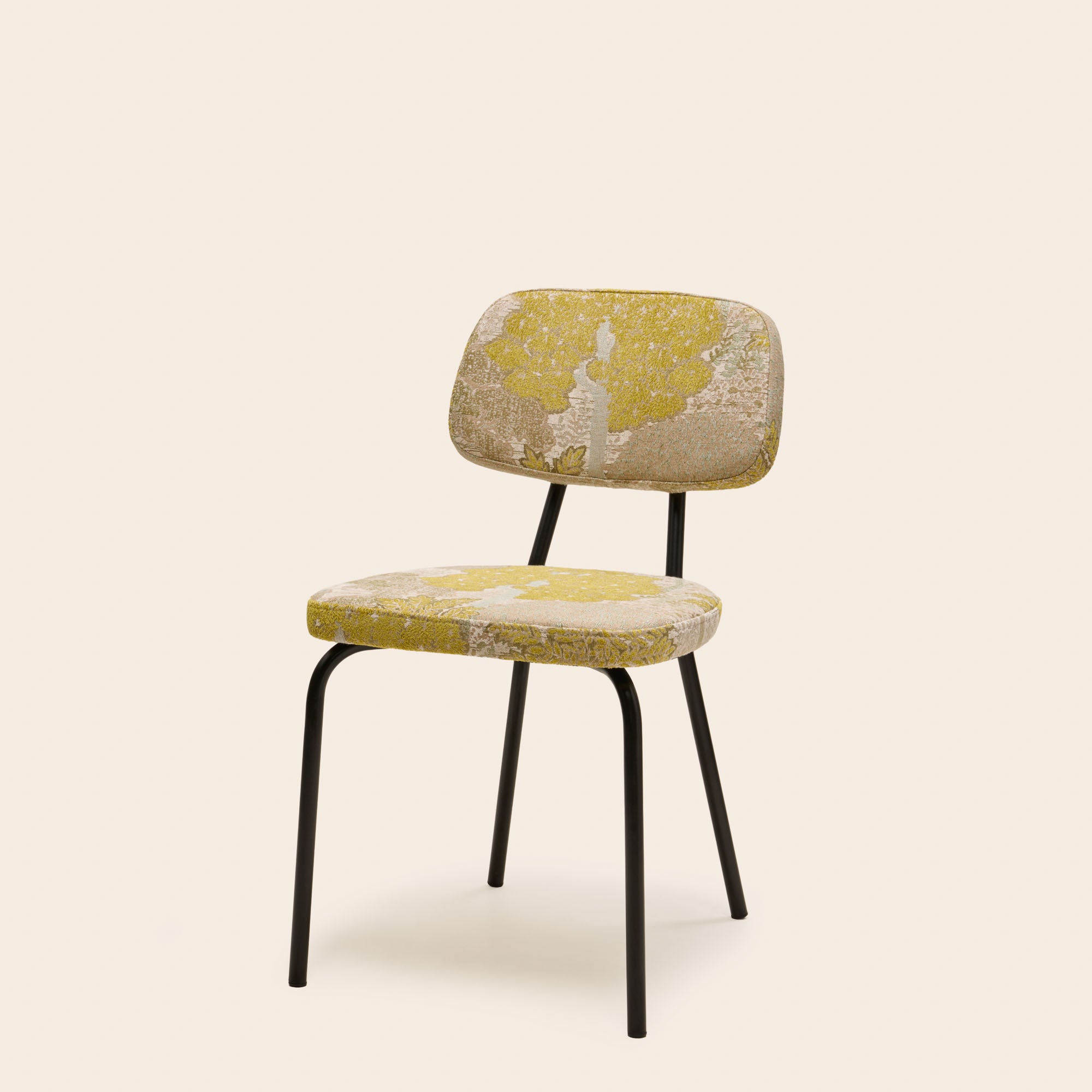 Chaise YSABEAU alisia jaune sufure naturel