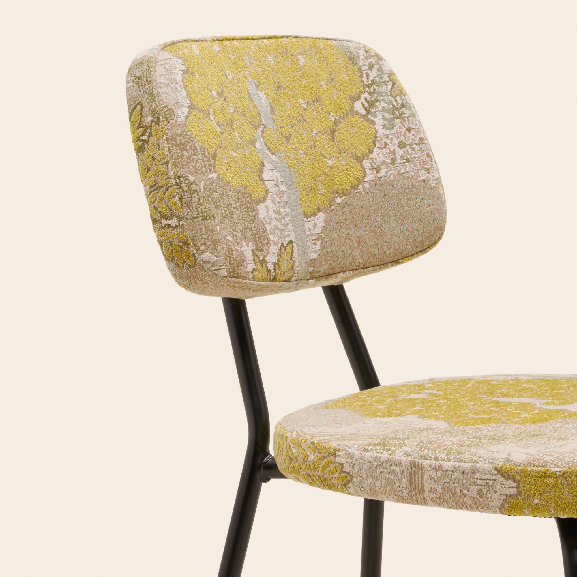 Chaise YSABEAU alisia jaune sufure naturel