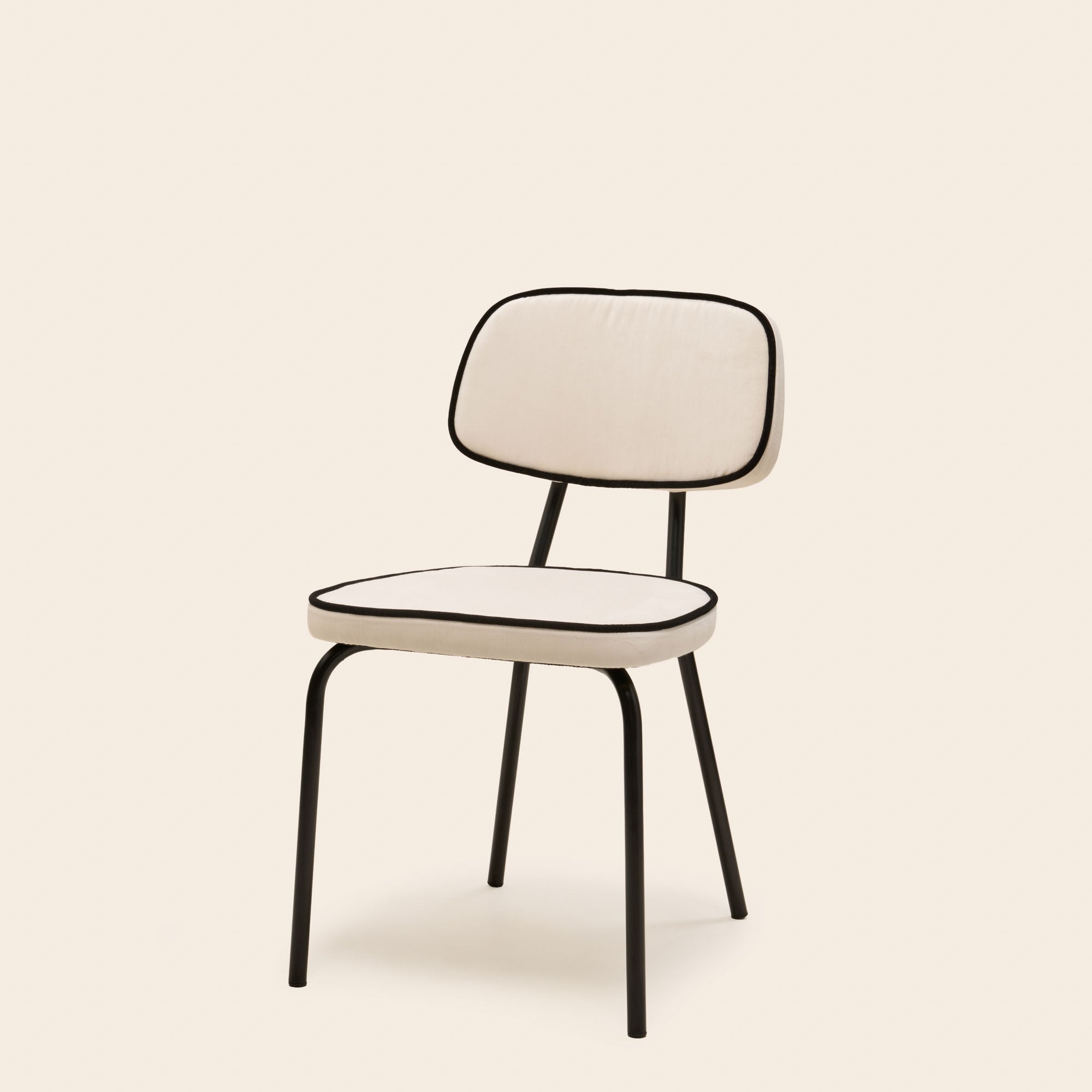 Chaise YSABEAU dalila ivoire et noir